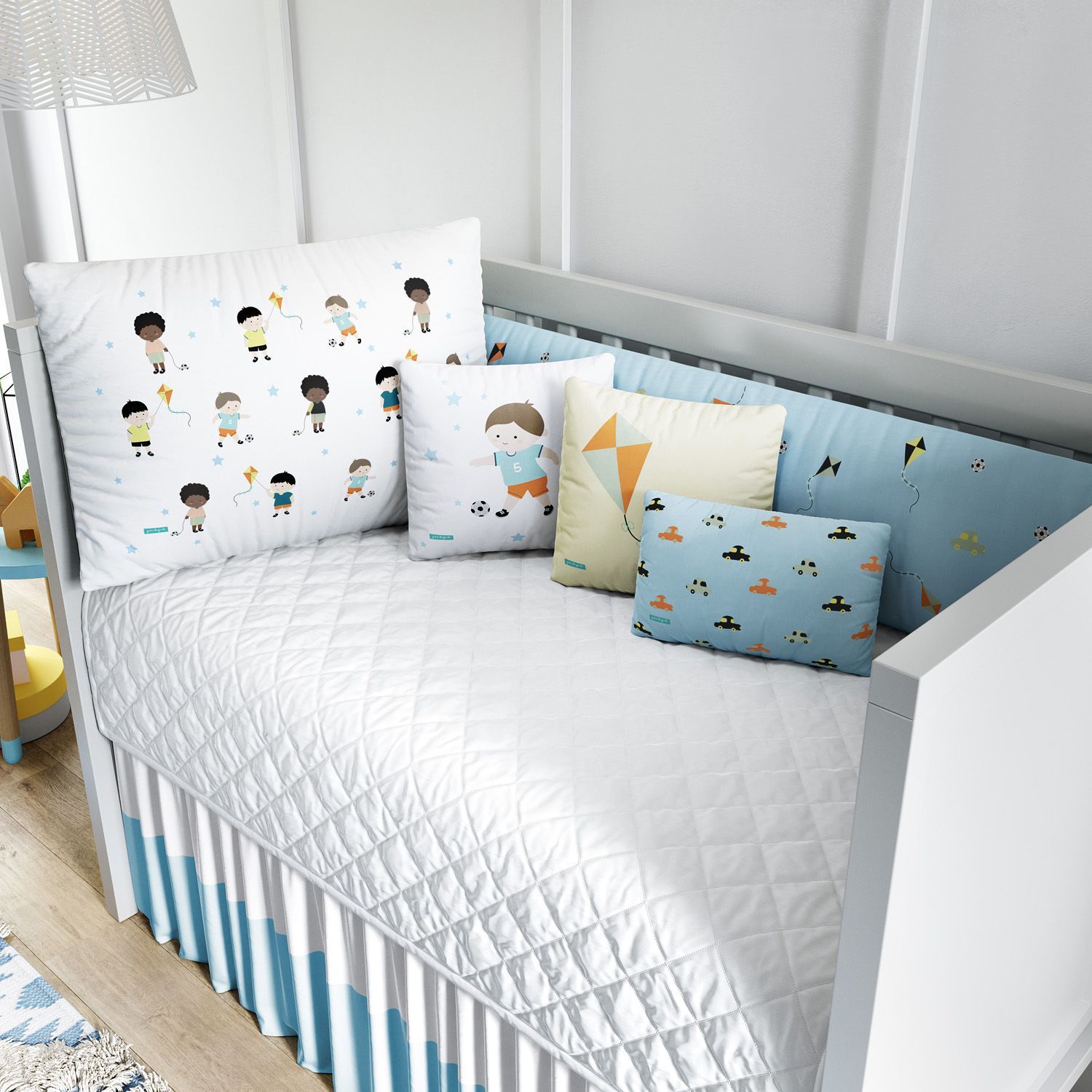 Kit Berço Trança Menino Feliz