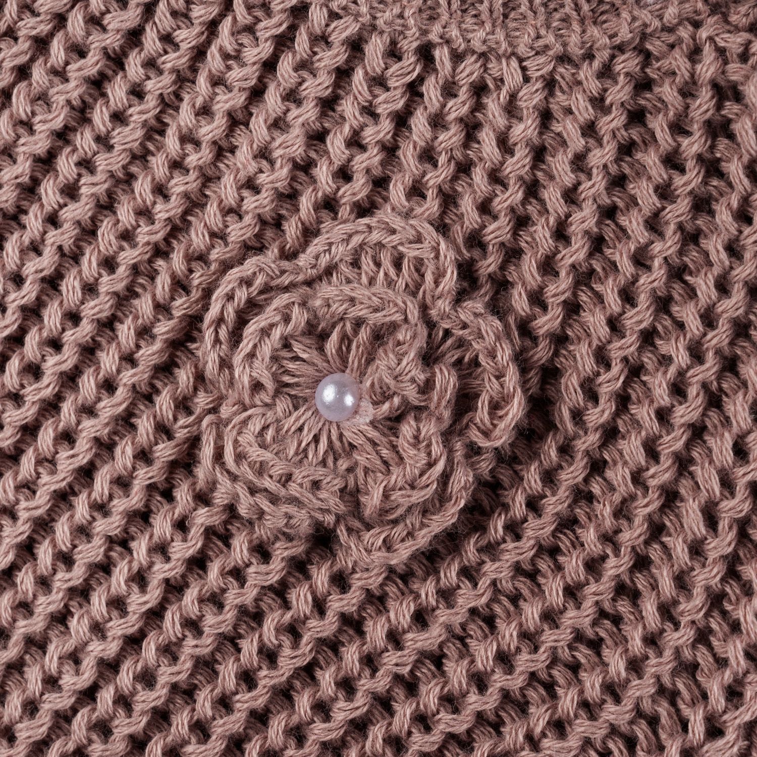 Casaquinho Tricot Menina Flor Vermelho