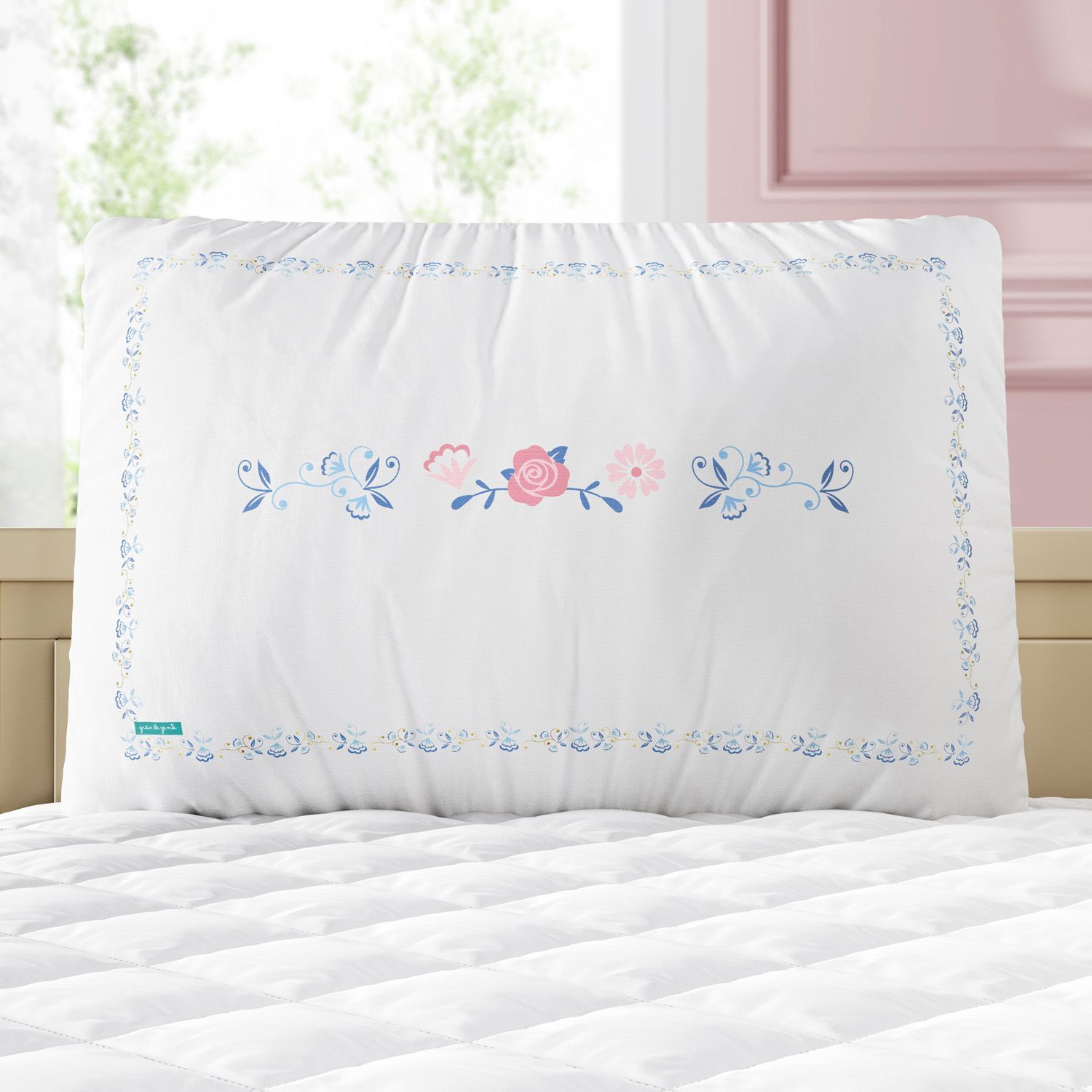 Kit Berço Floral Liberty Azul