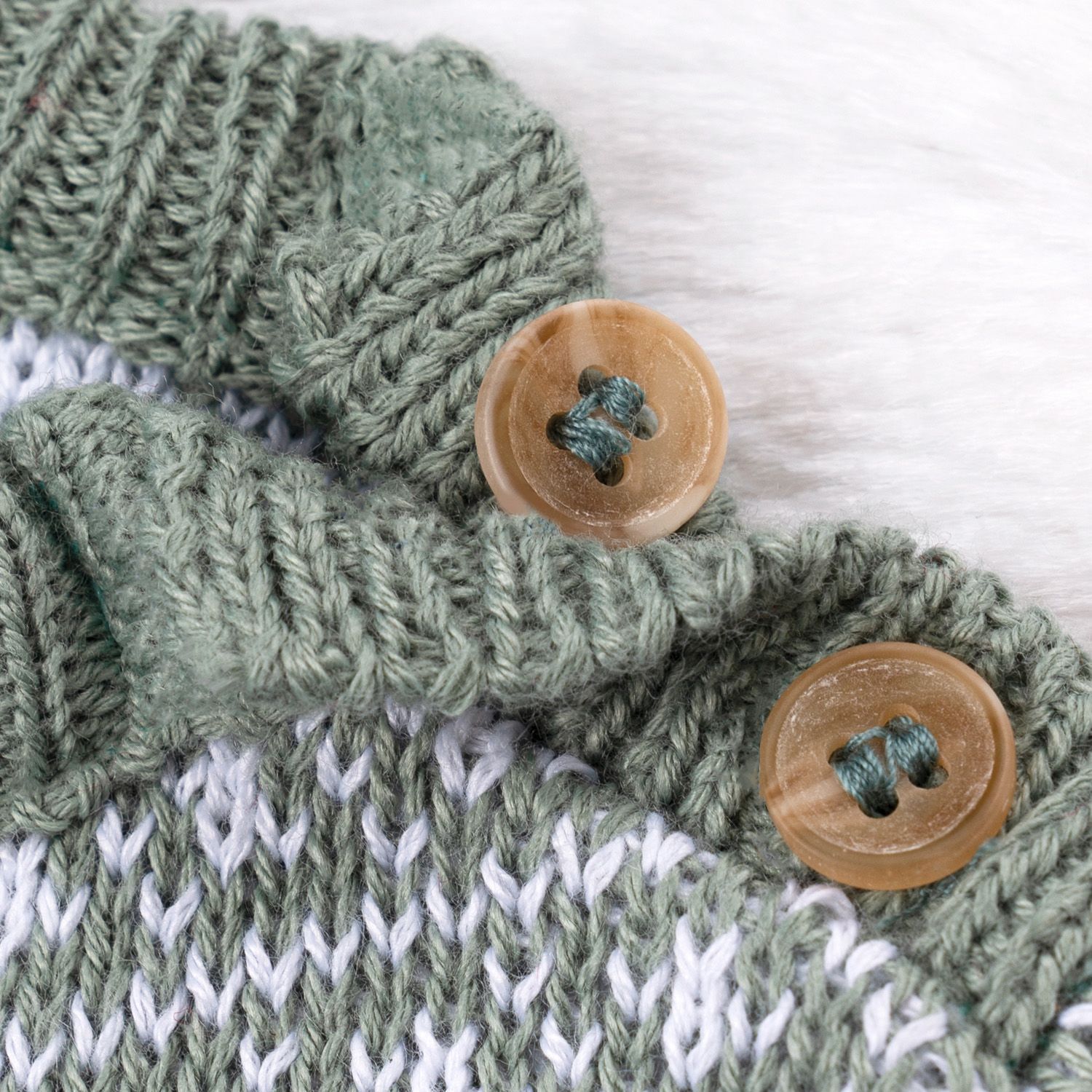 Casaquinho Tricot Geométrico Verde