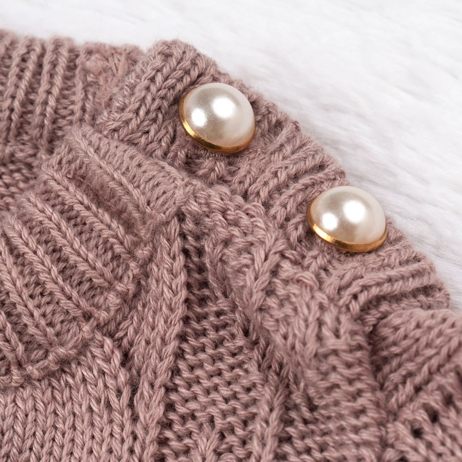 Casaquinho Tricot Drapeado Nude Rosé