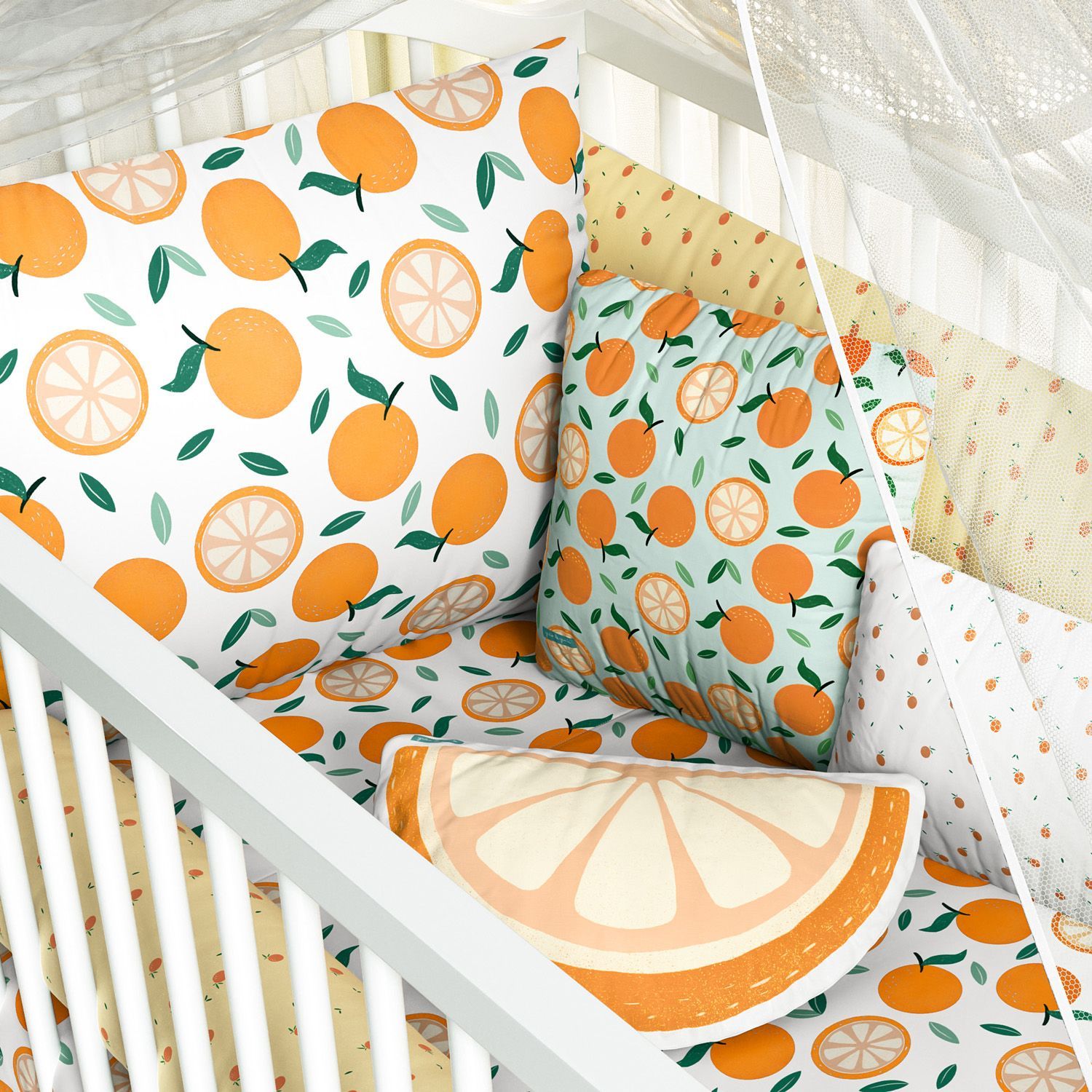 Kit Berço Laranjas