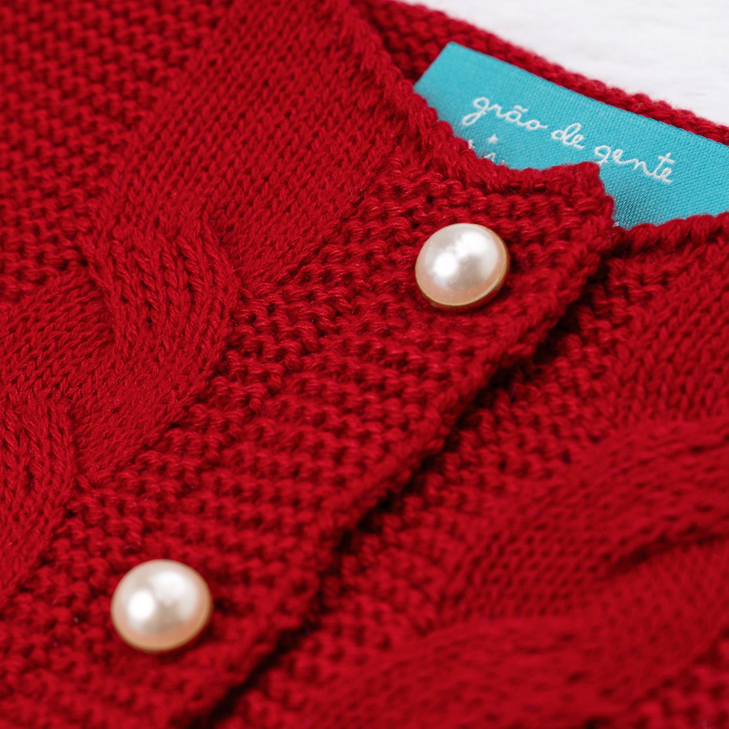 Casaquinho Tricot Trança Chique Rosé Nude