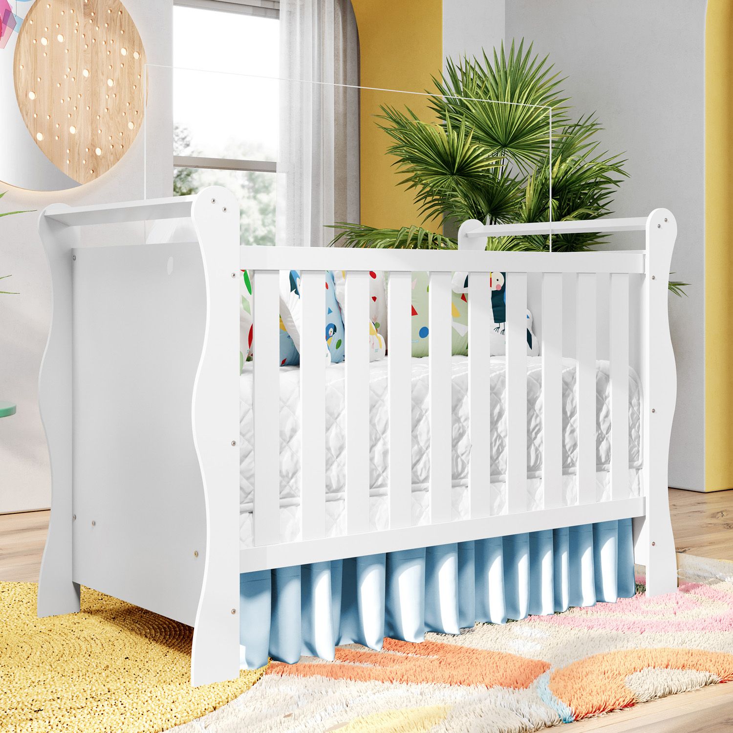 Berço Americano Branco Jolie