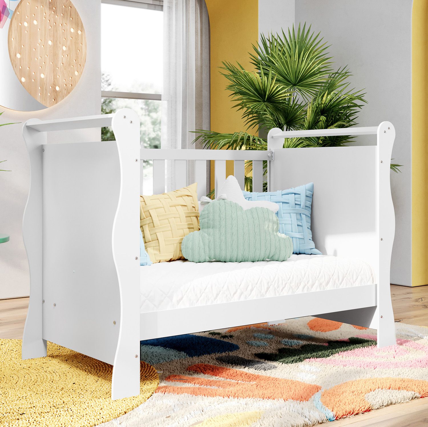 Berço Americano Branco Jolie