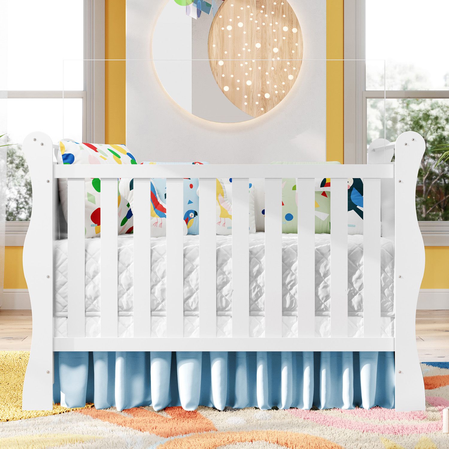 Berço Americano Branco Jolie