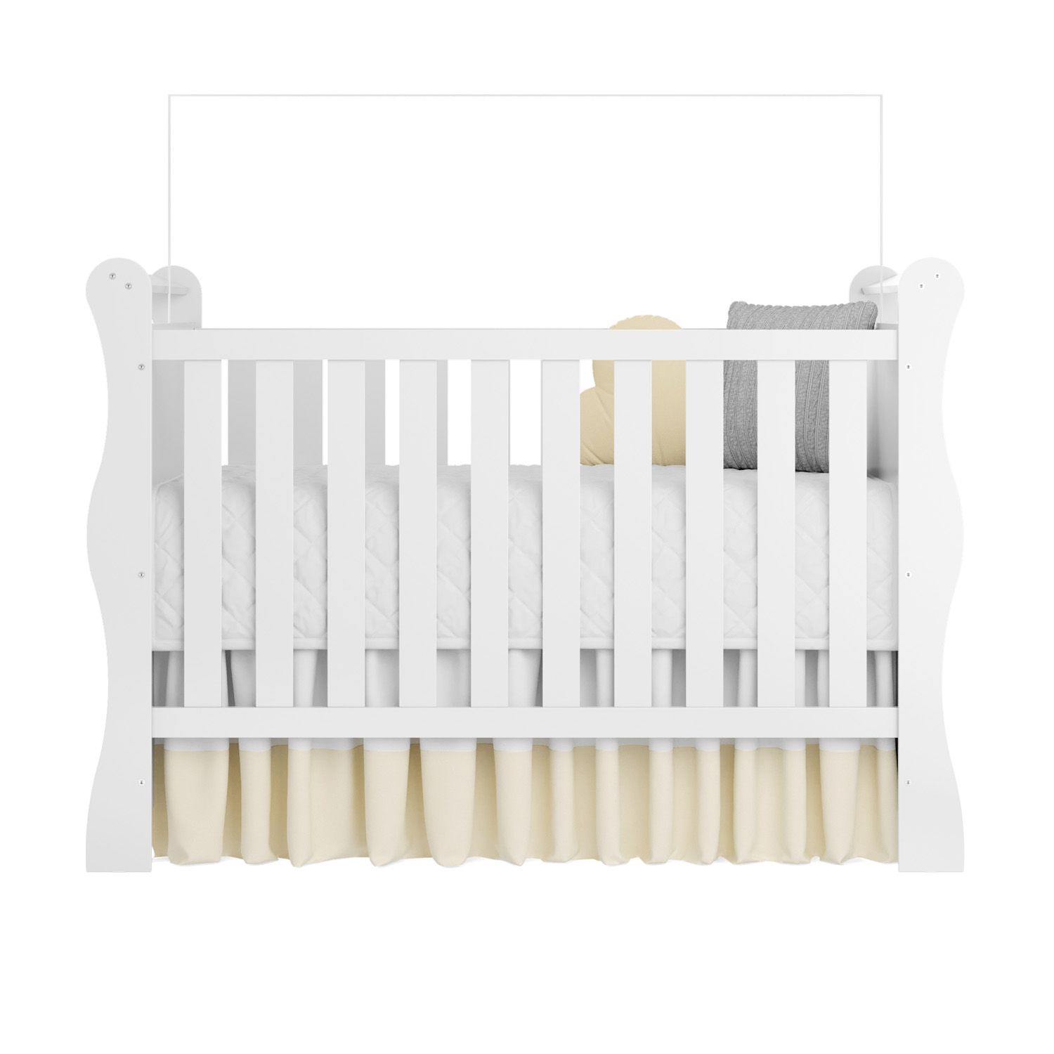 Berço Americano Branco Jolie