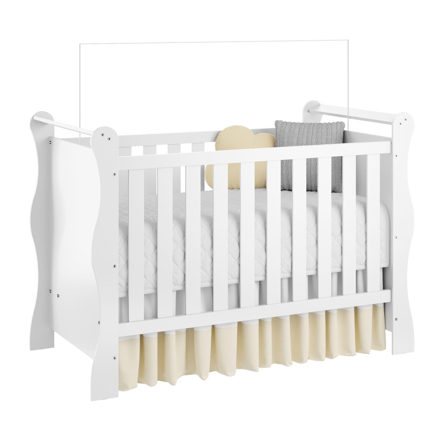 Berço Americano Branco Jolie