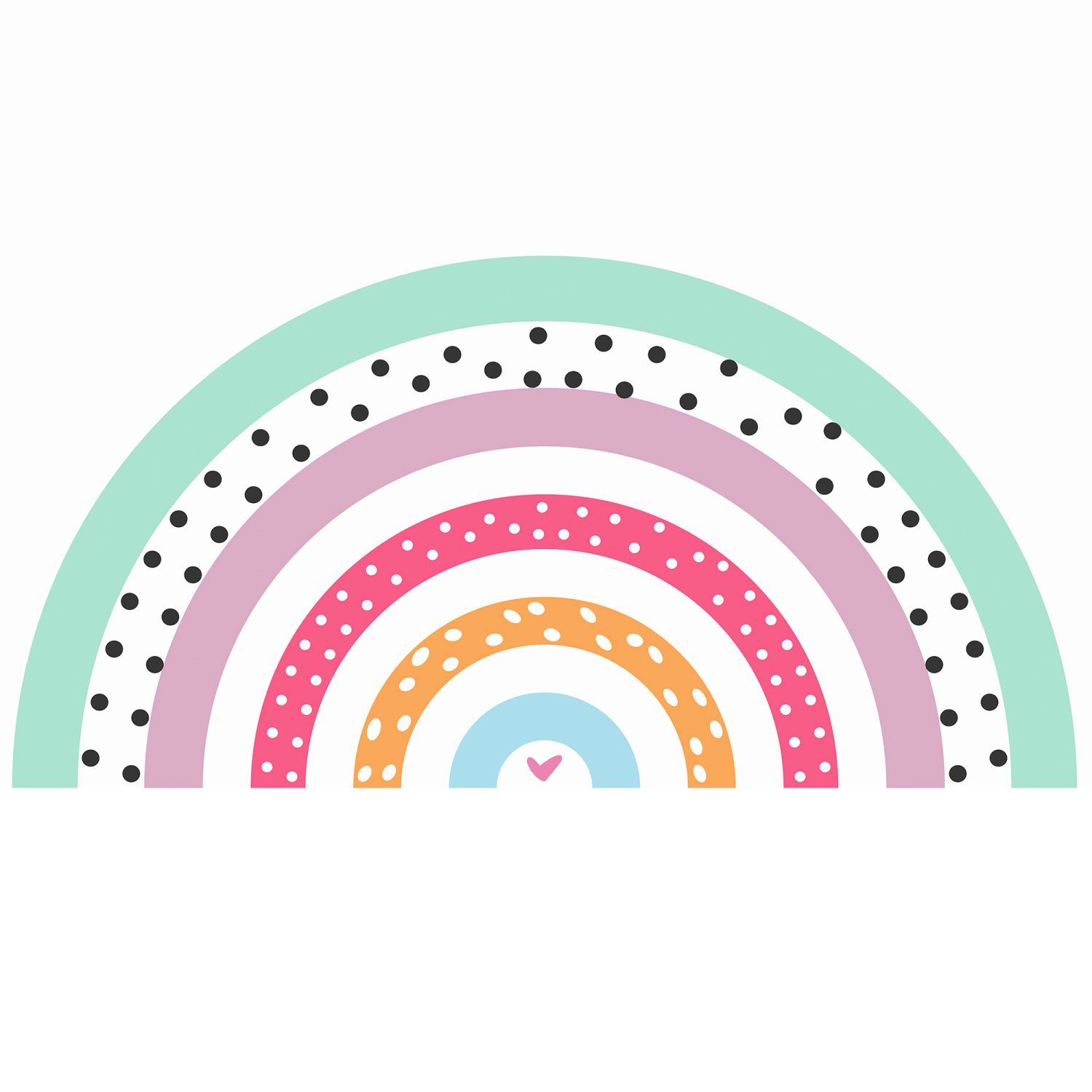 Adesivo de Parede Arco-Íris de Amor