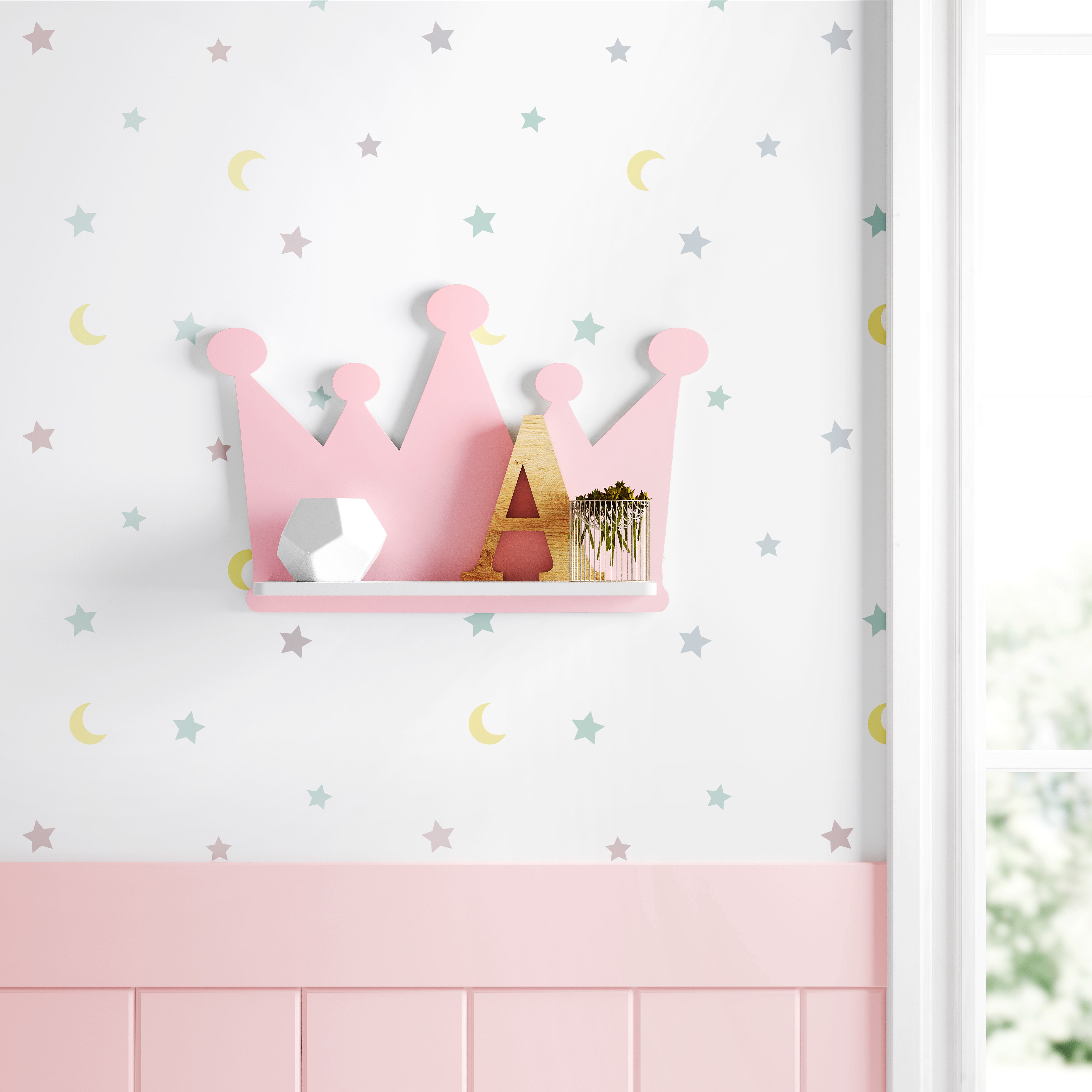 Prateleira MDF Coroa Azul Marinho