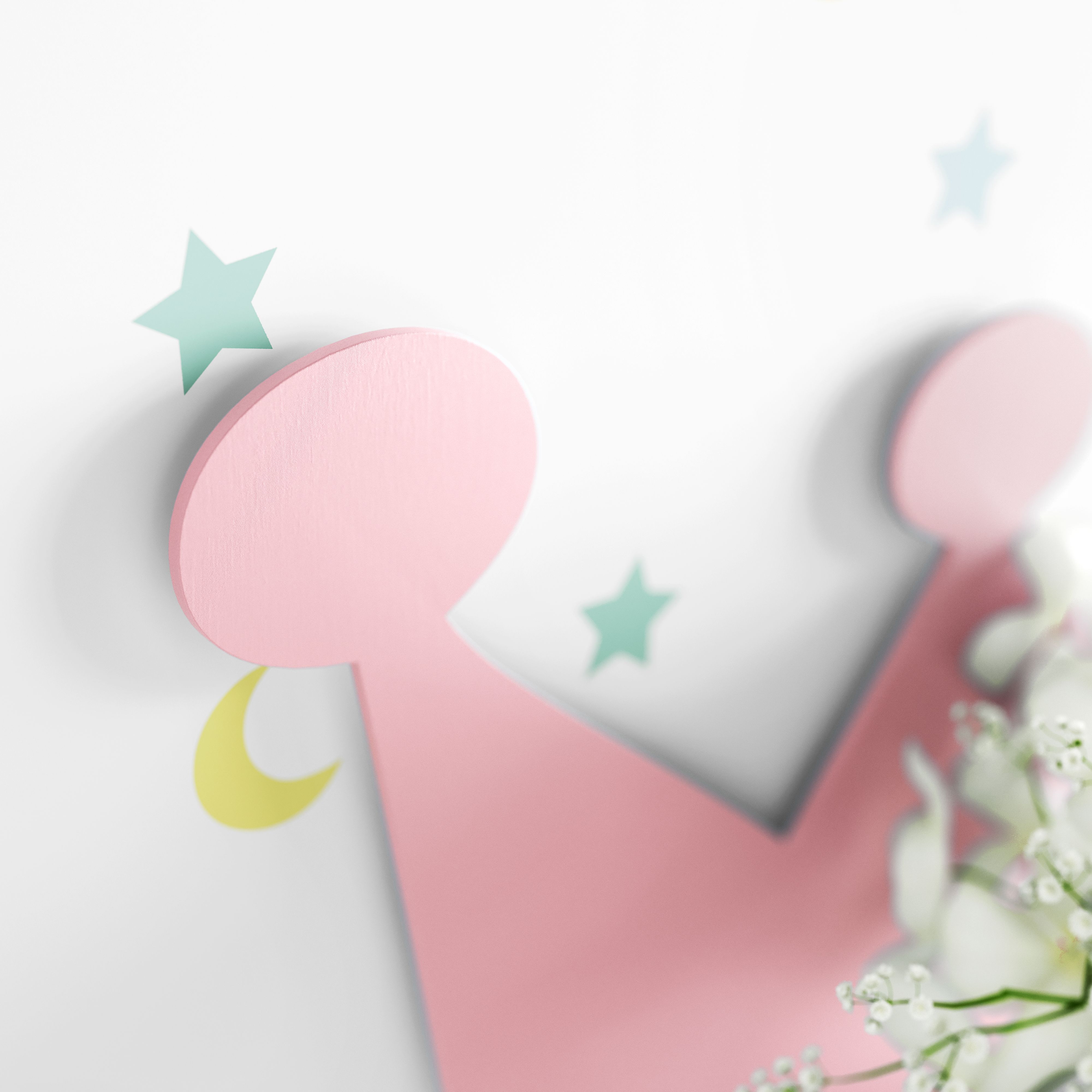 Prateleira MDF Coroa Azul Marinho