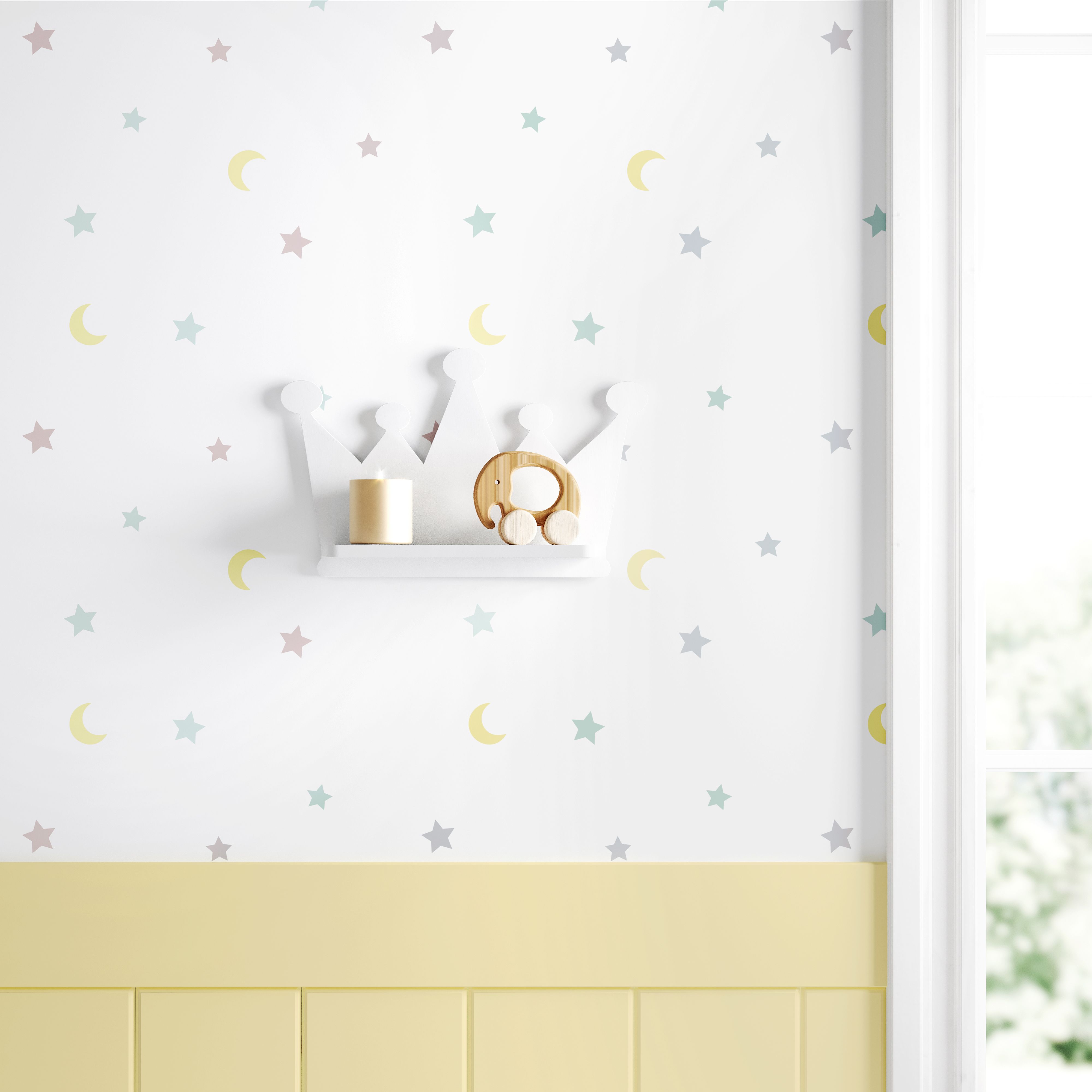 Prateleira MDF Coroa Azul Marinho