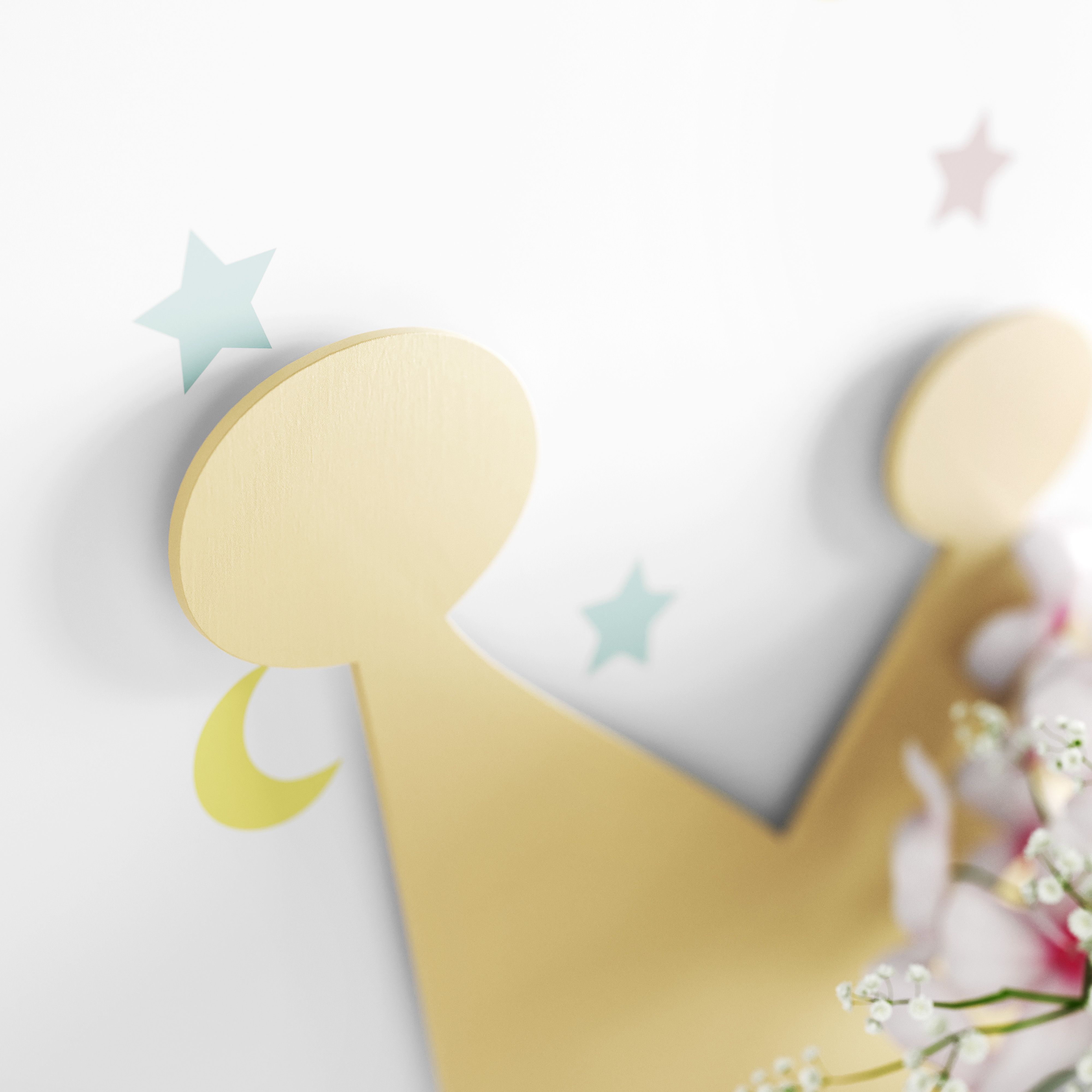 Prateleira MDF Coroa Azul Marinho