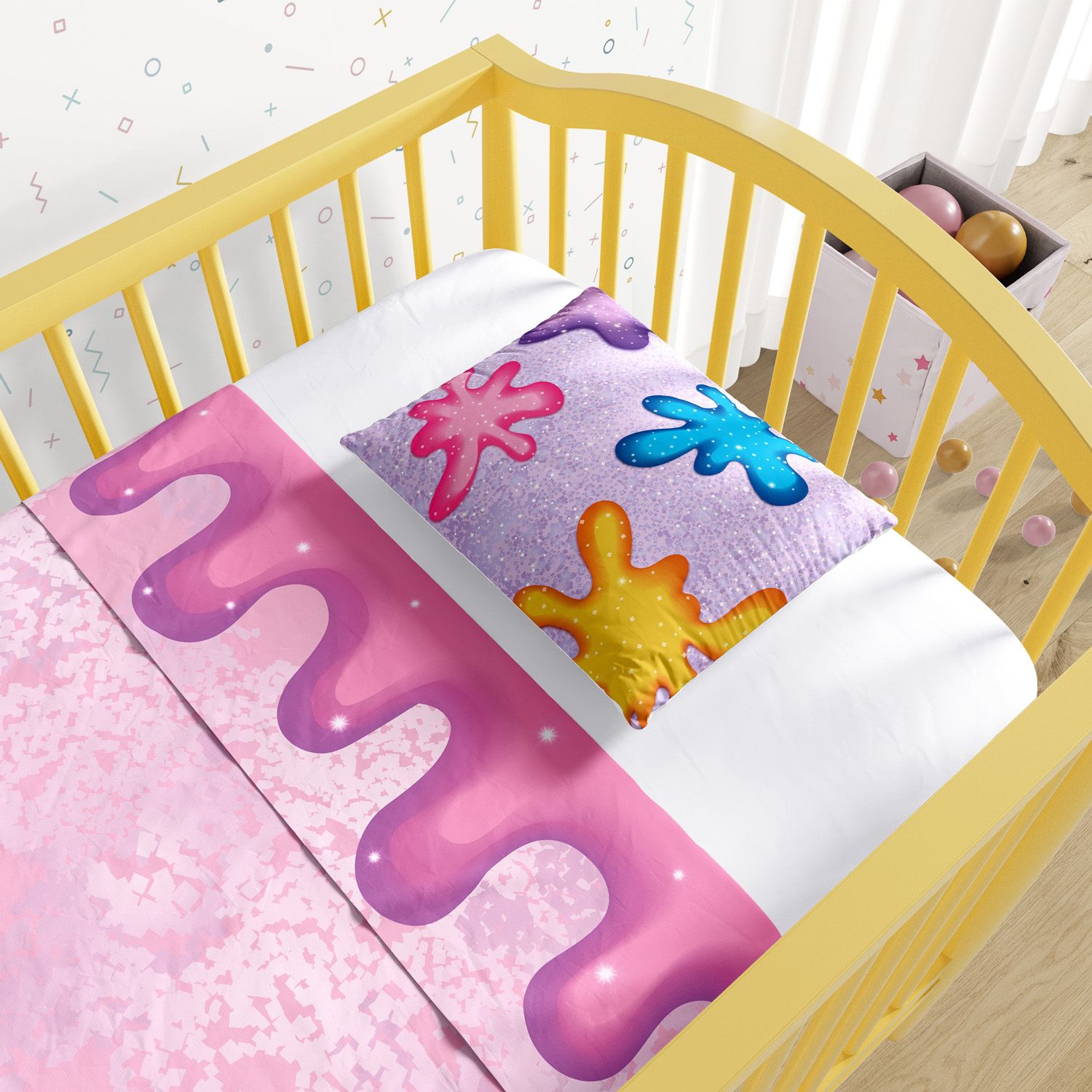 Jogo de Lençol Berço Brilho Mágico