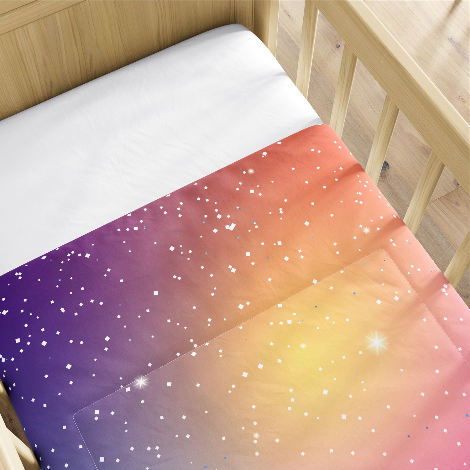 Edredom de Berço Colorido Brilho