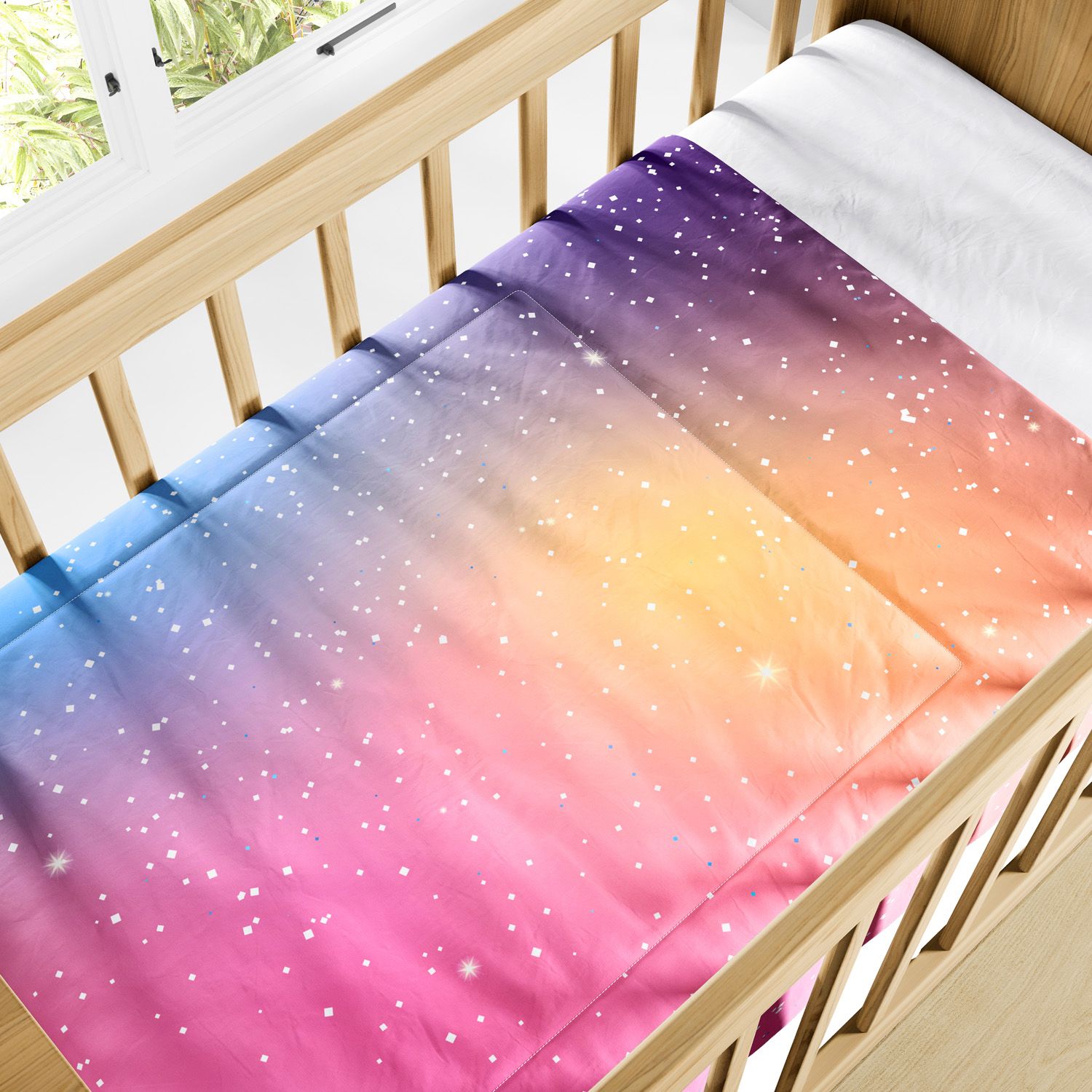 Edredom de Berço Colorido Brilho