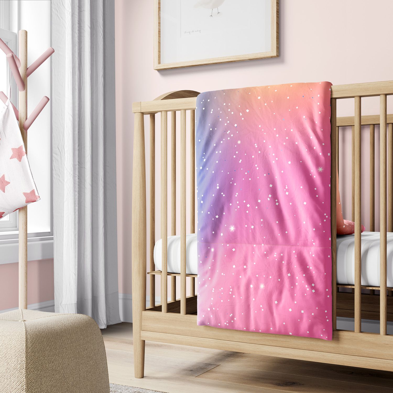 Edredom de Berço Colorido Brilho