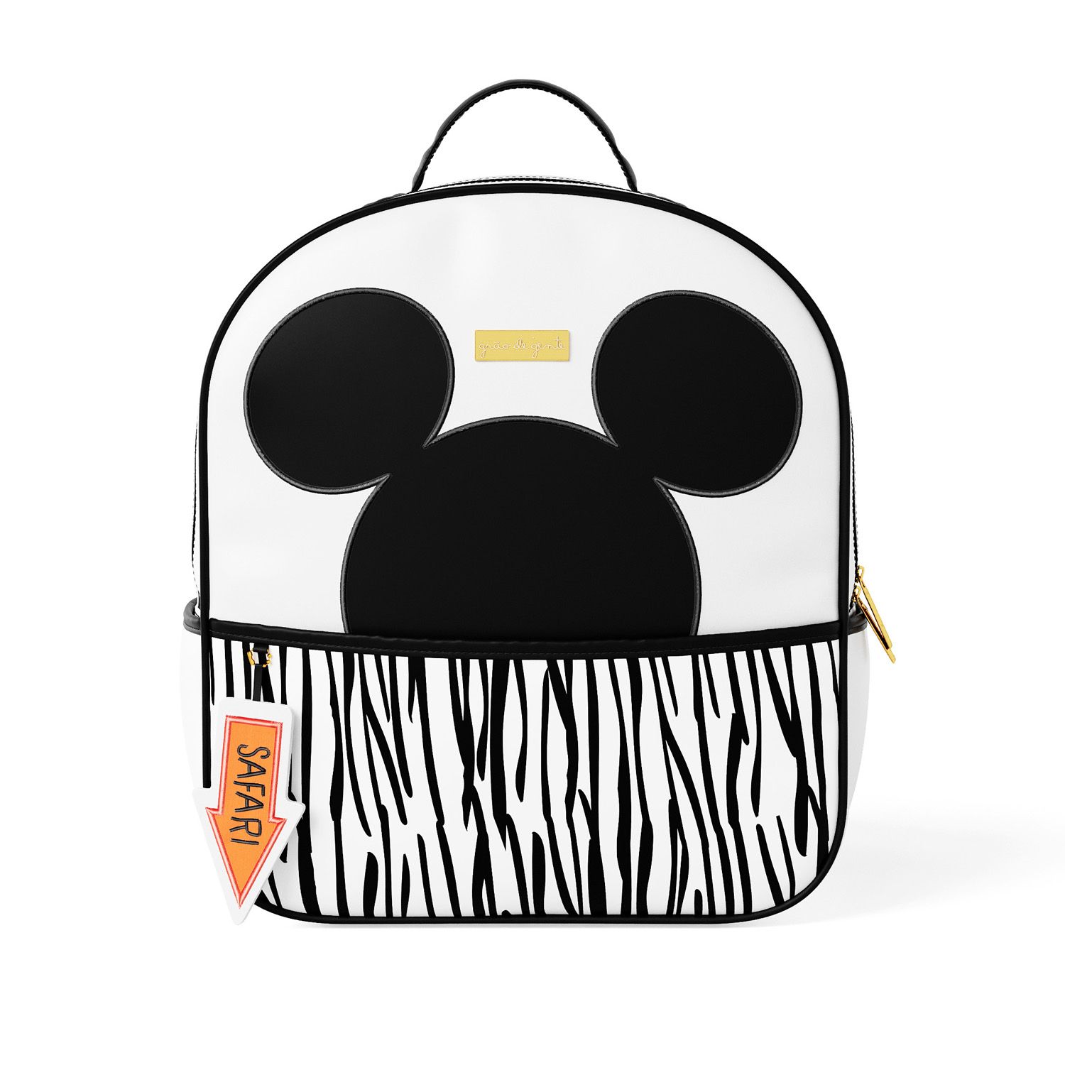 Mochila Infantil Animal Print Mickey Mouse Safári 36cm