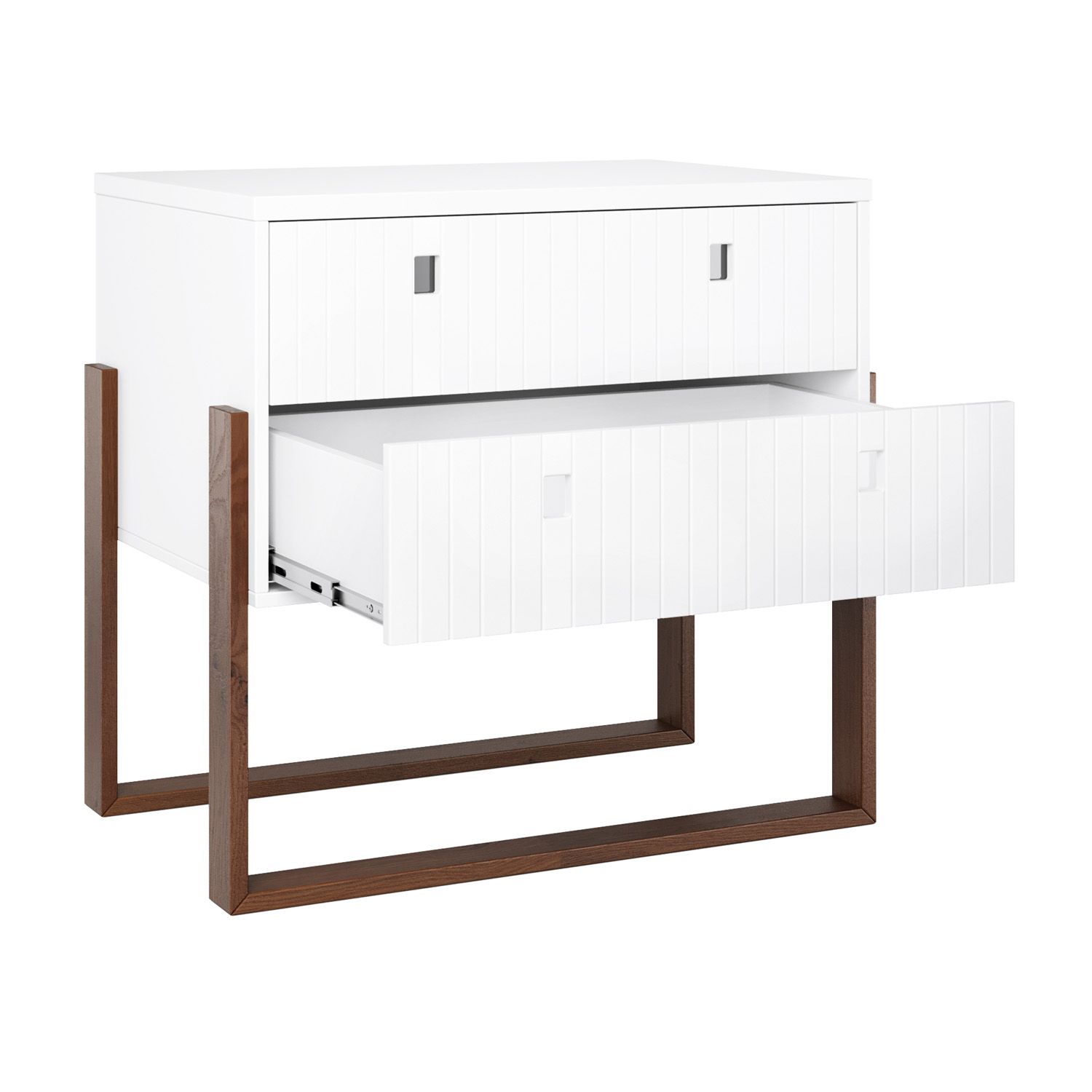 Mesa de Cabeceira Infantil Branco Dominó