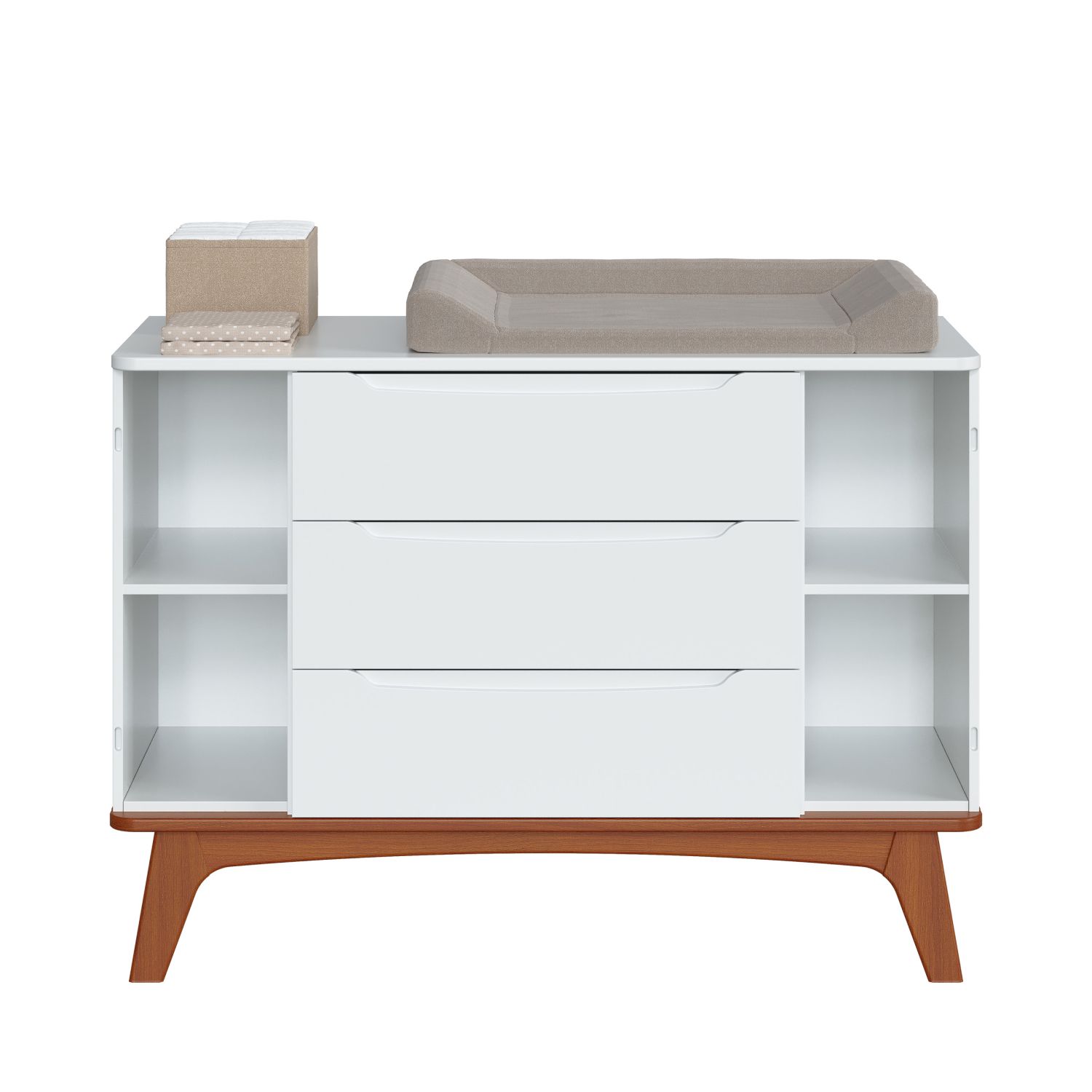 Cômoda Infantil Branco com Porta Sambalelê