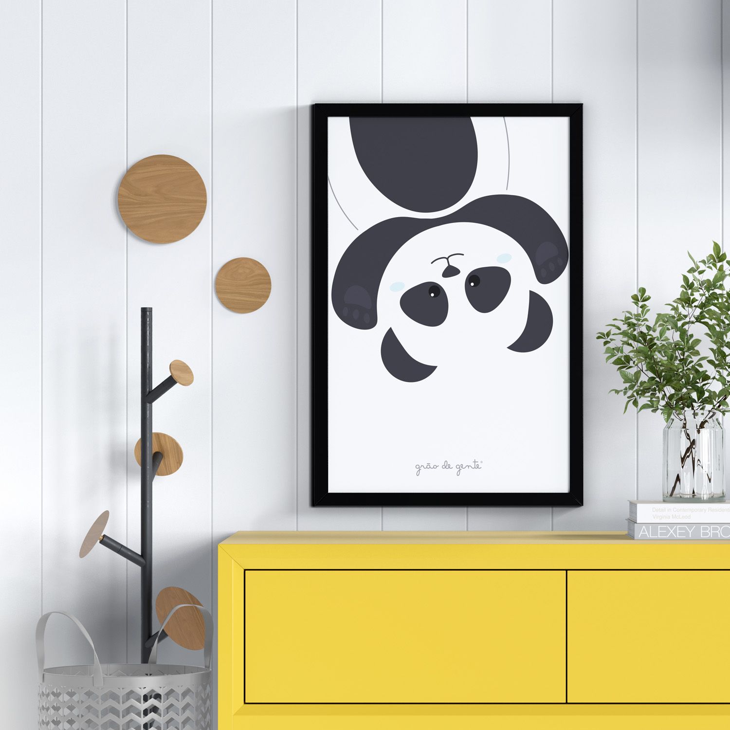 Quadro Ursinho Panda 60cm