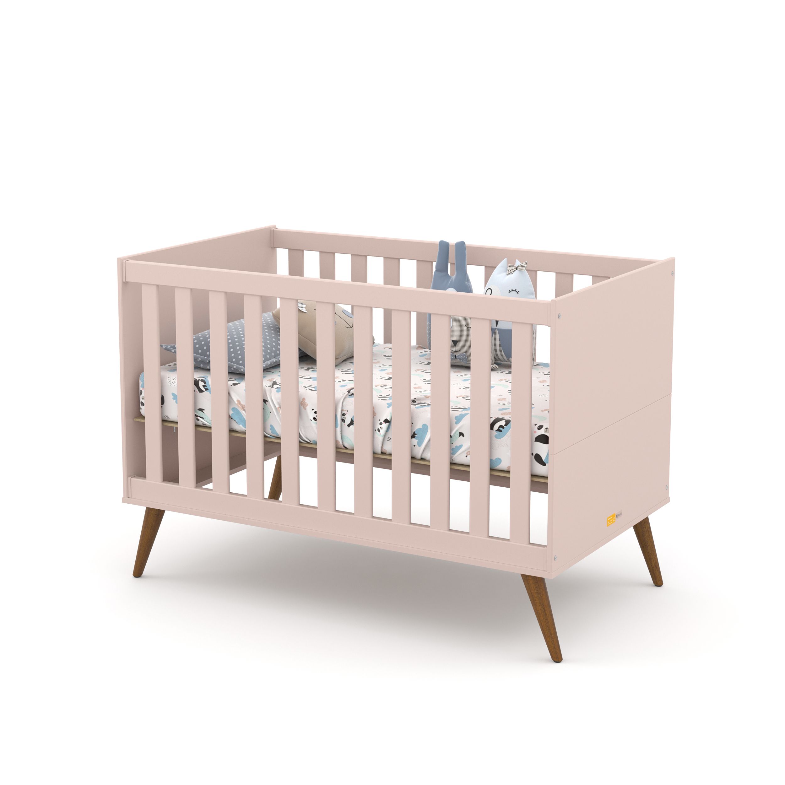 Berço Americano Branco Soft Gold Eco Wood