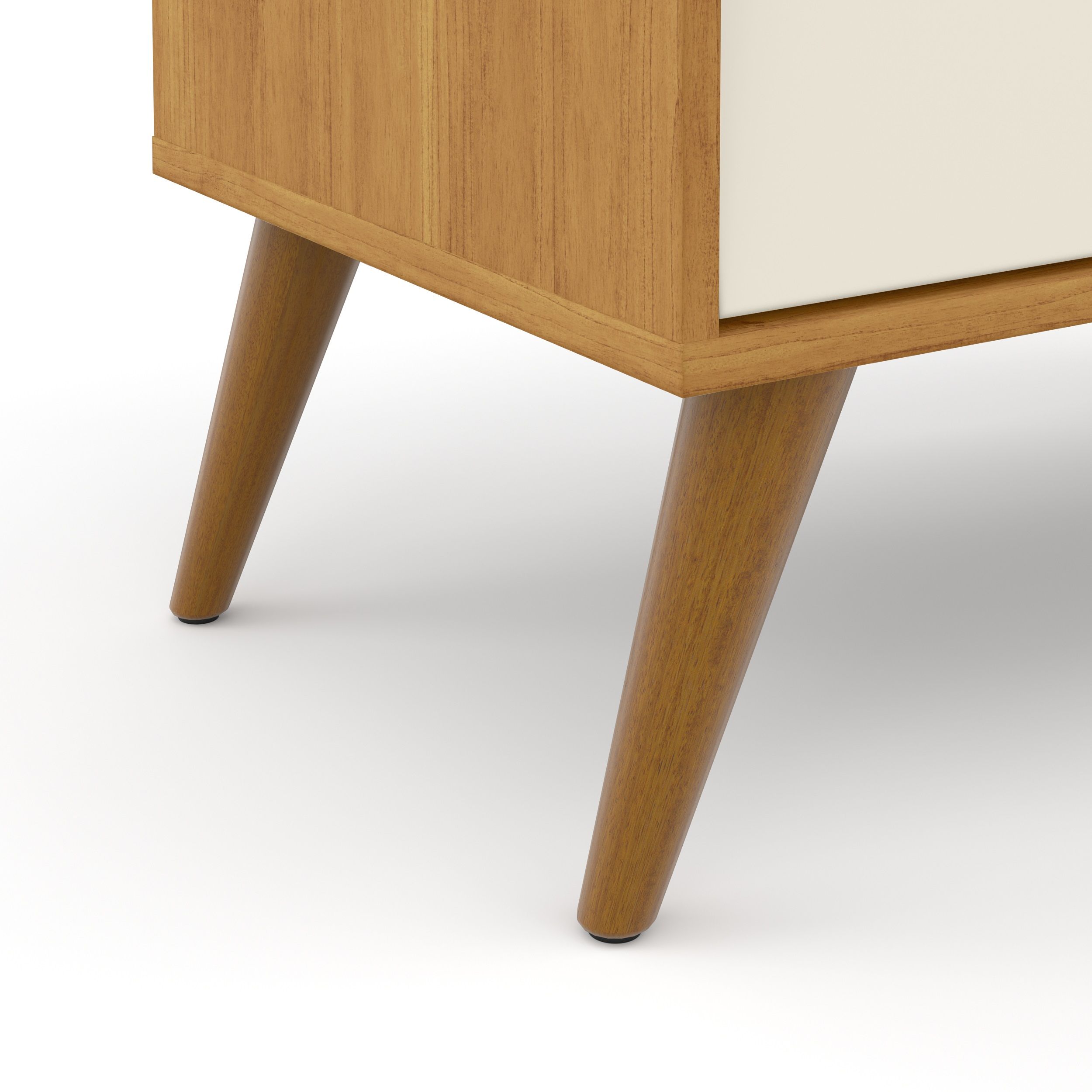 Cômoda Infantil Branco Soft com Porta Gold Eco Wood