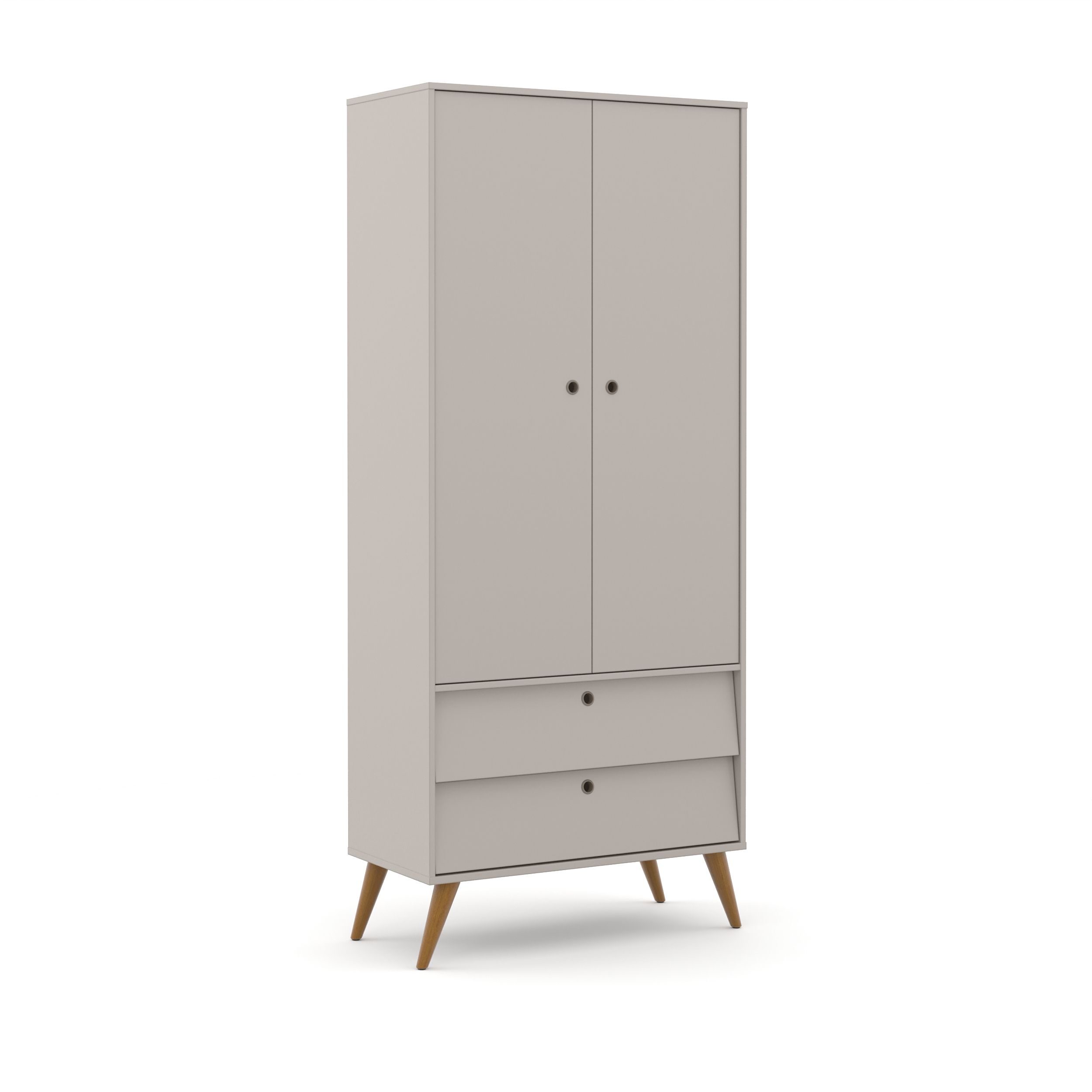 Guarda Roupa Infantil Branco Soft 2 Portas Gold Eco Wood