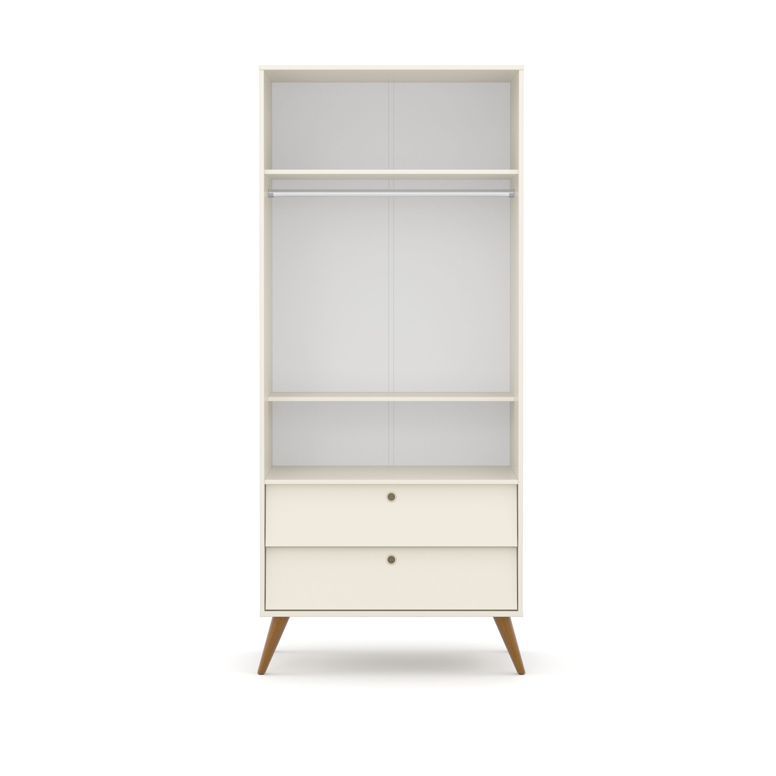 Guarda Roupa Infantil Branco Soft 2 Portas Gold Eco Wood