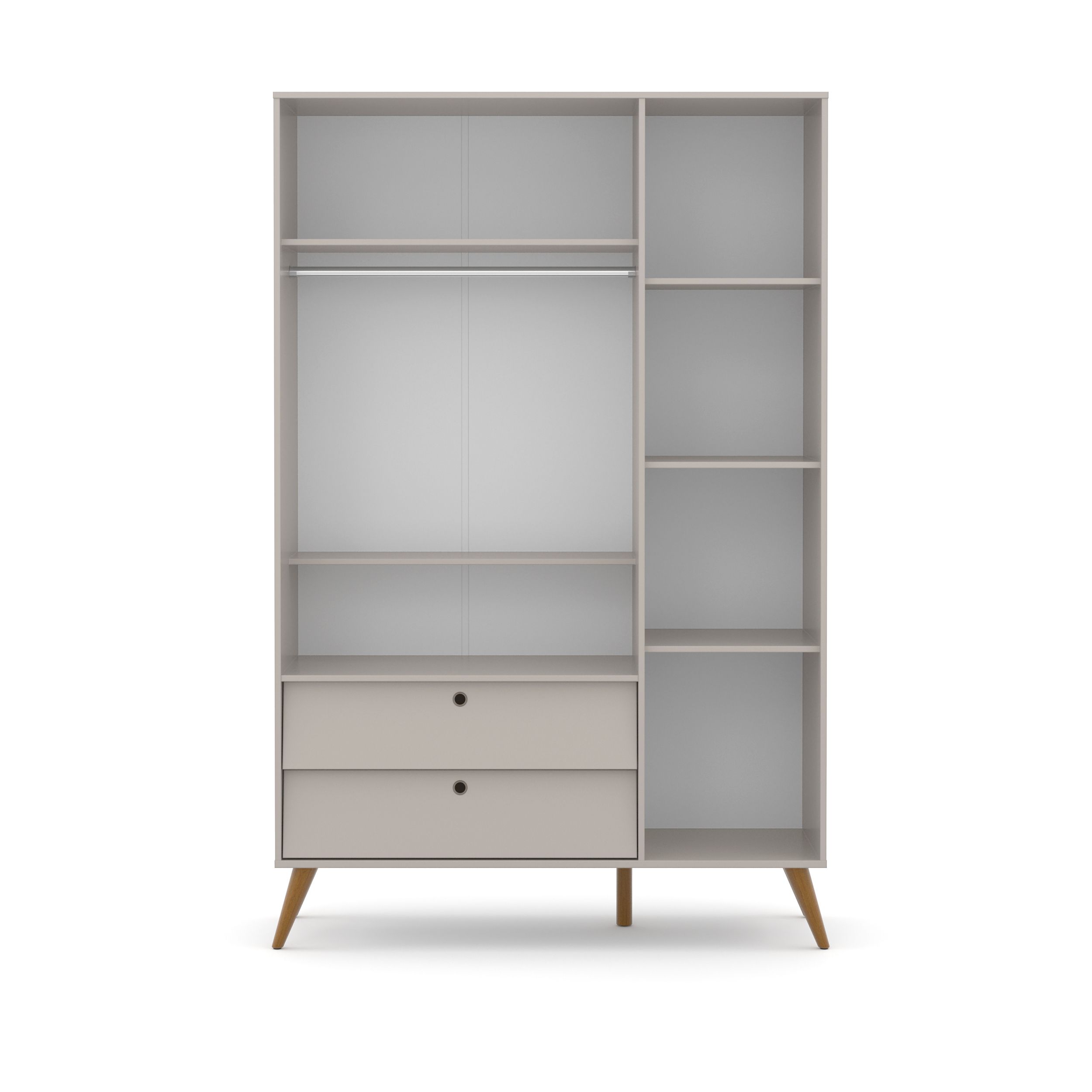 Guarda Roupa Infantil Branco Soft 3 Portas Gold Eco Wood