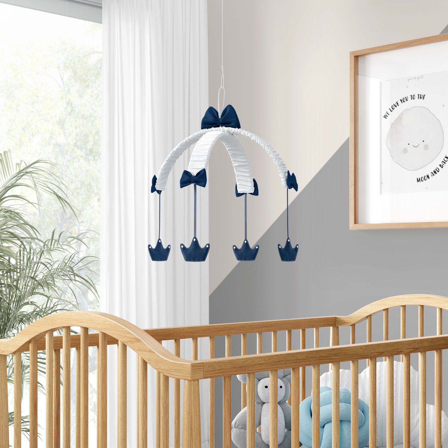 Móbile Coroa Azul Marinho