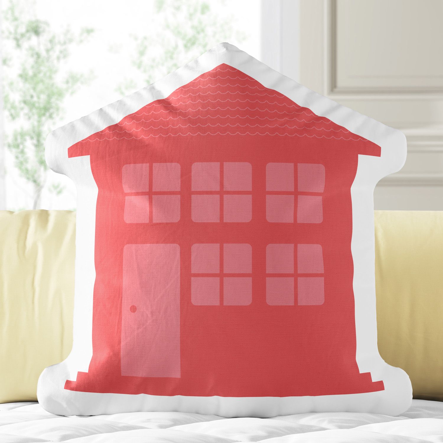 Almofada Casinha Vermelha 33cm