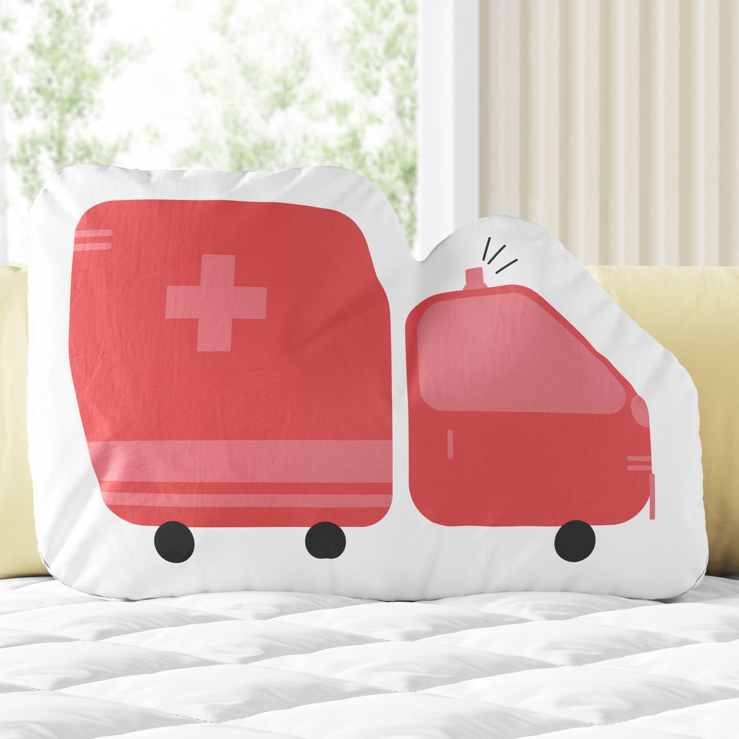 Almofada Ambulância Vermelha 33cm