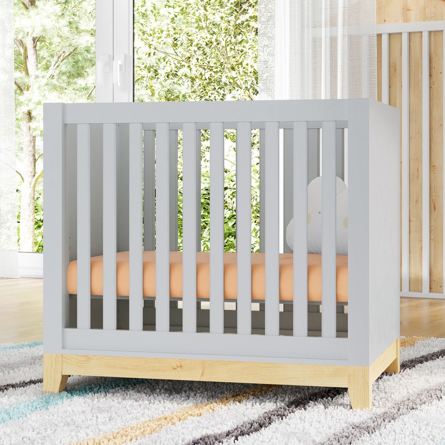 Berço Nacional Branco Retrô Amor Perfeito