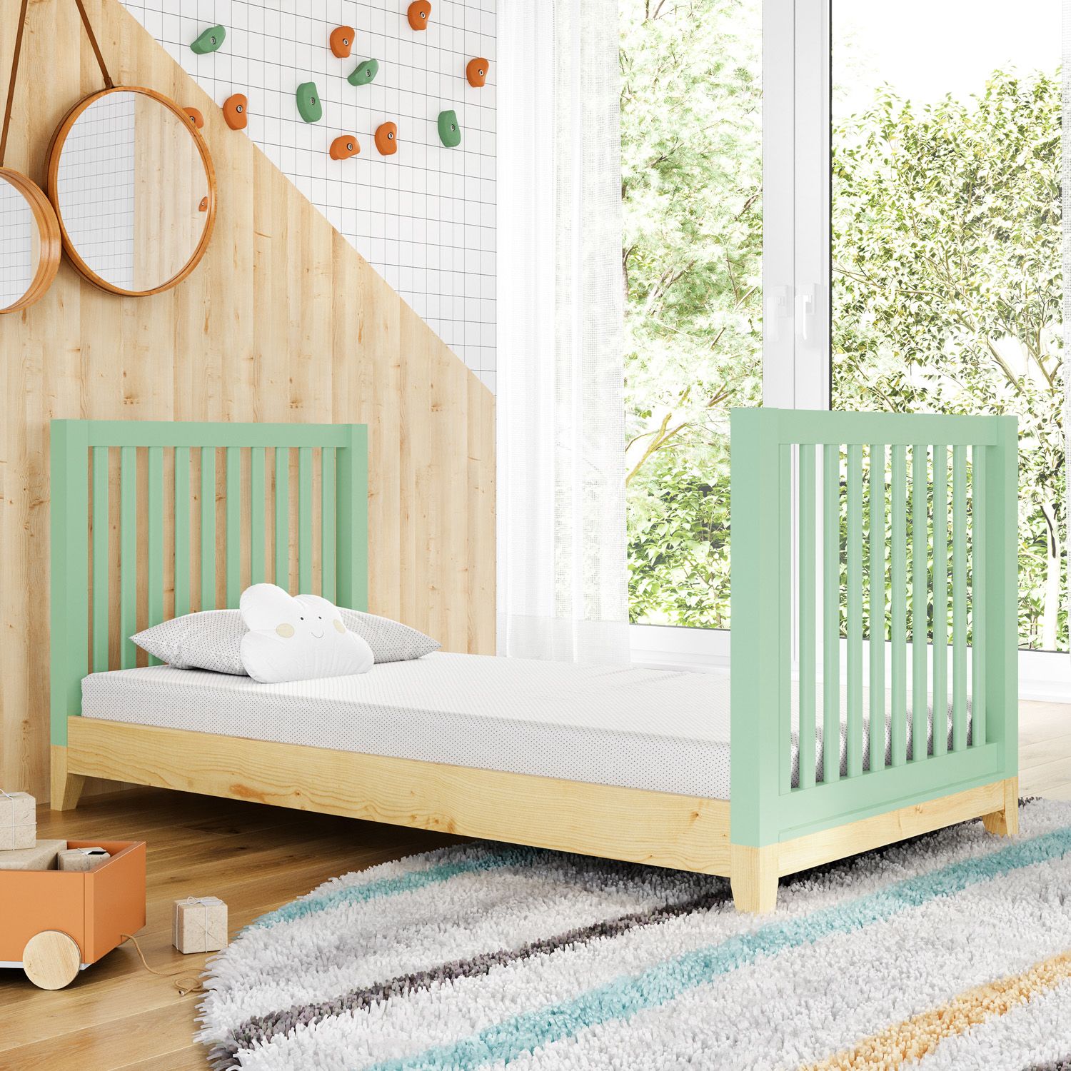 Berço Nacional Branco Retrô Amor Perfeito