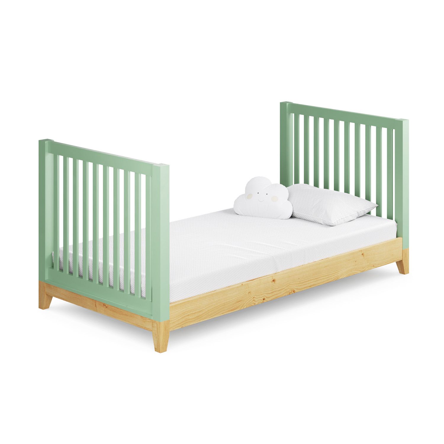 Berço Nacional Branco Retrô Amor Perfeito