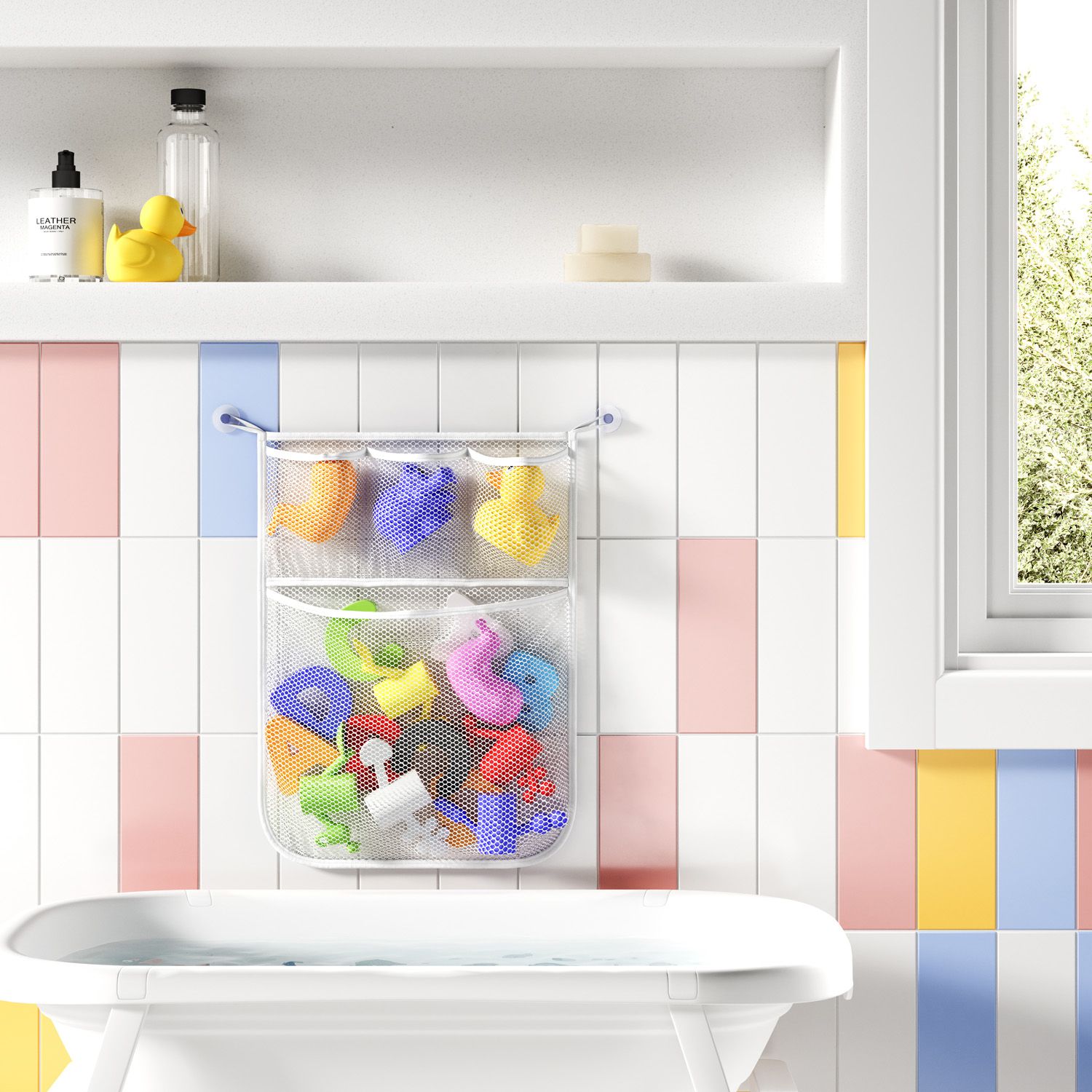 Organizador de Banho Branco