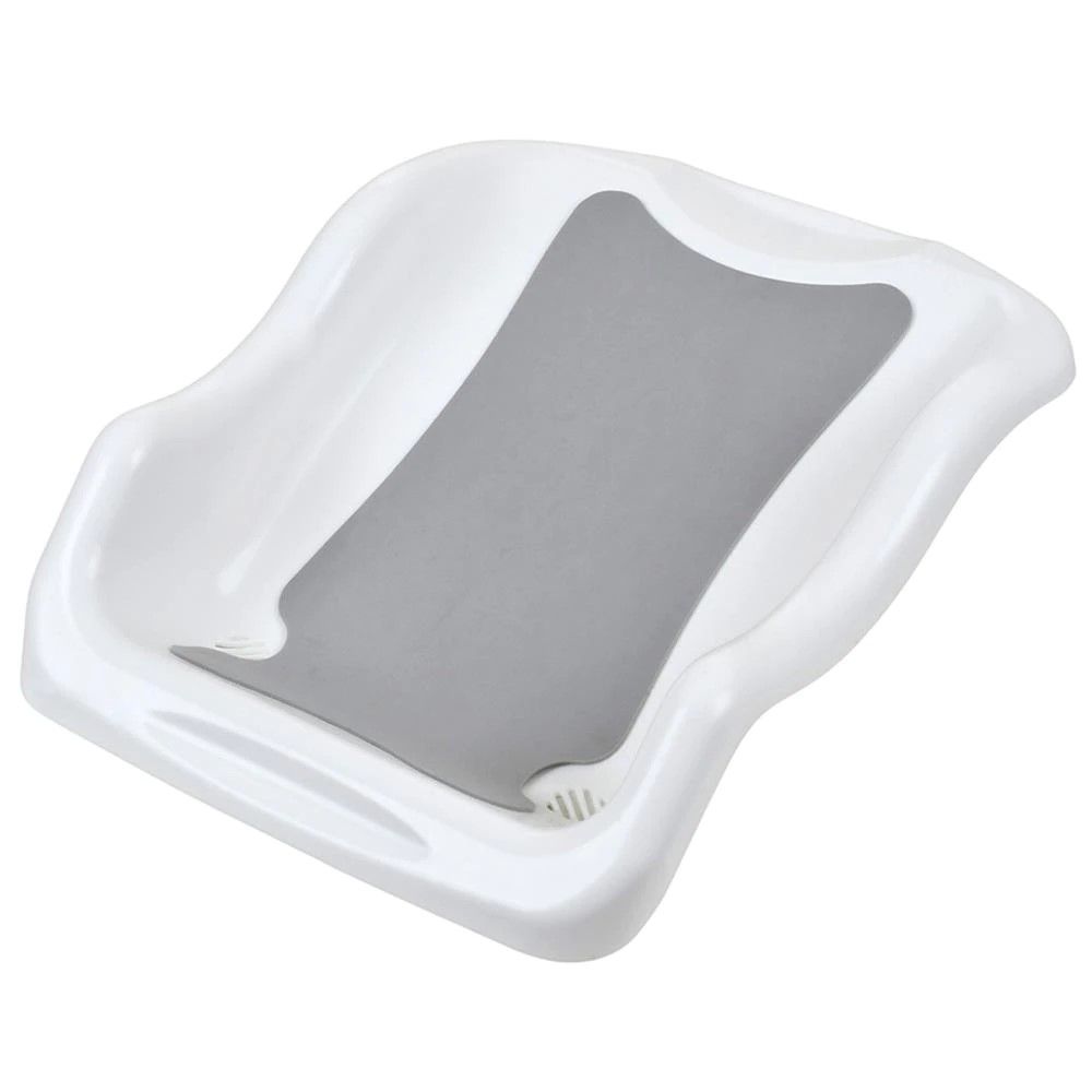 Kit Banho 2 em 1 com Banheira, Suporte e Assento Redutor Branco