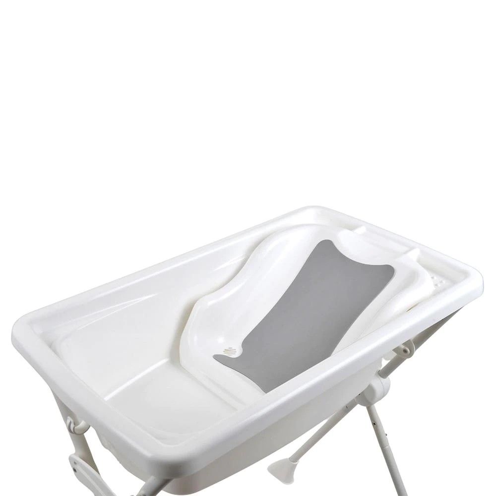 Kit Banho 2 em 1 com Banheira, Suporte e Assento Redutor Branco