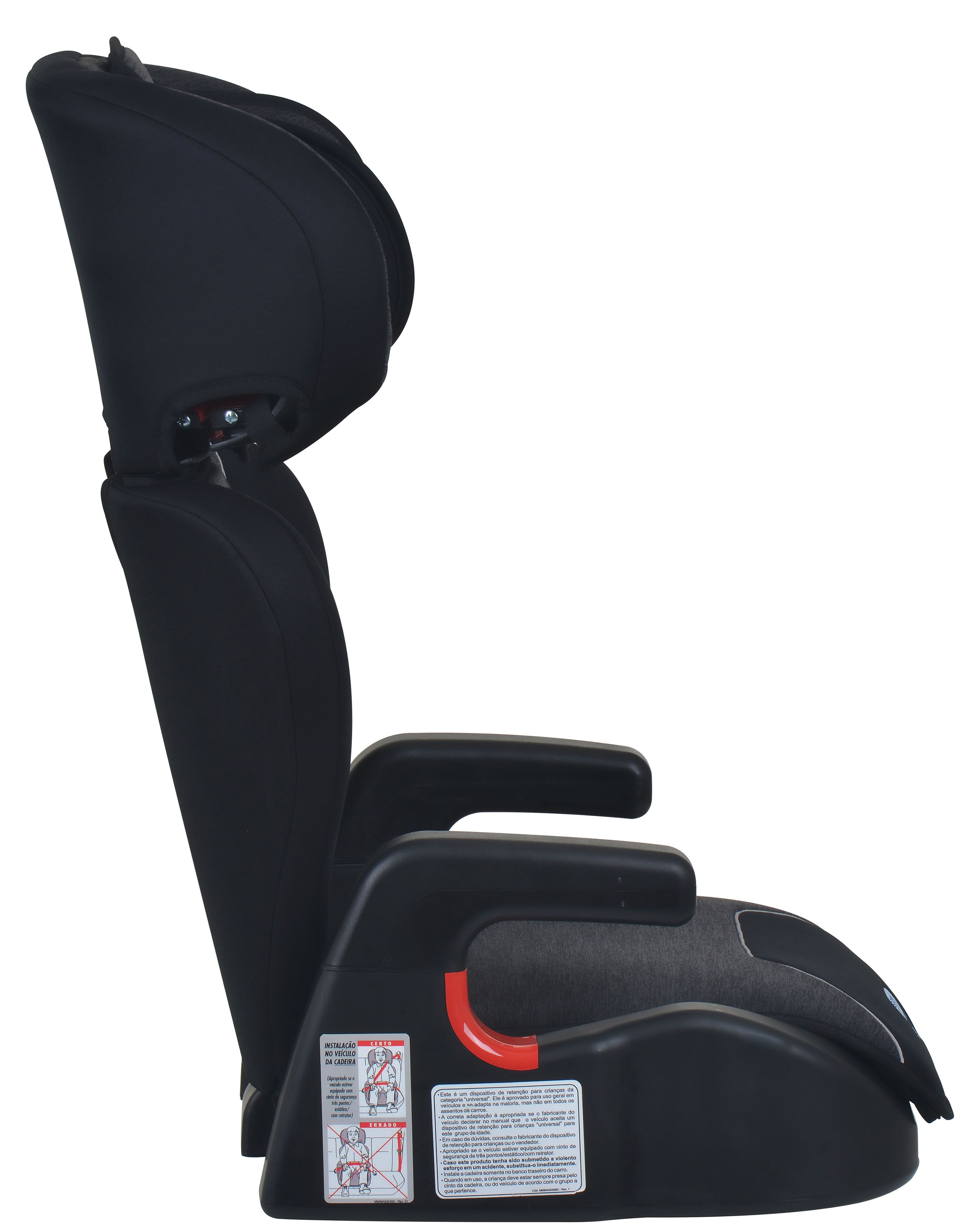 Cadeirinha de Carro Protege Reclinável Mesclado Preto