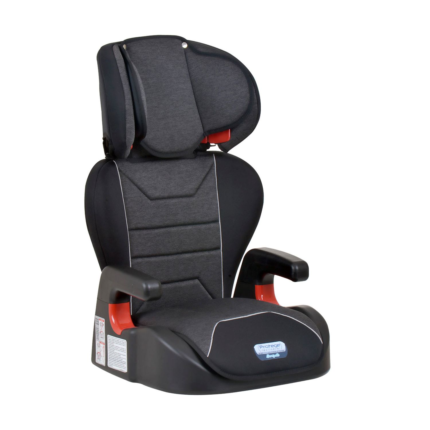 Cadeirinha de Carro Protege Reclinável Mesclado Preto