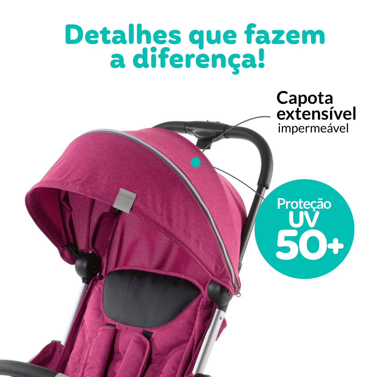 Carrinho de Bebê Goody Plus Pink