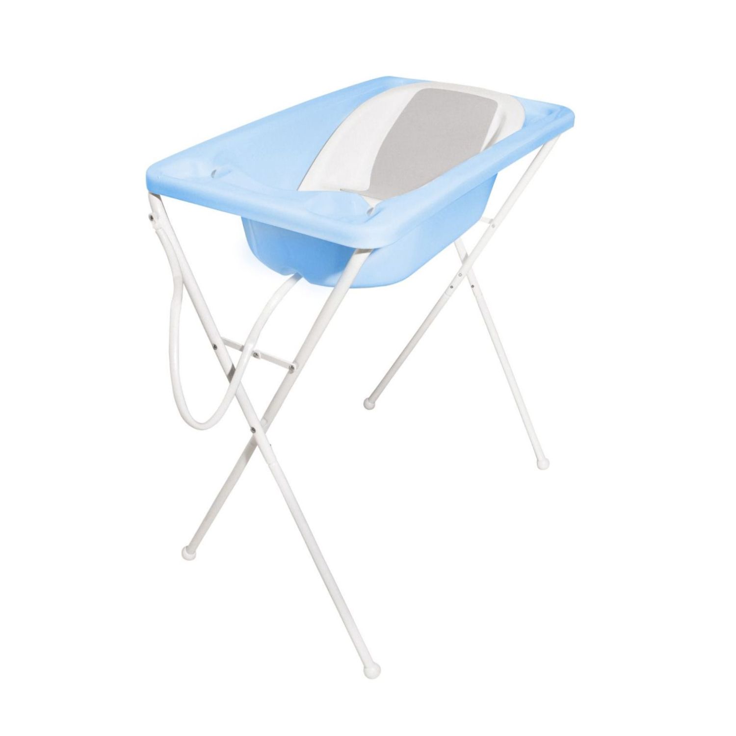 Kit Banho 2 em 1 Acqua Trio com Banheira, Suporte e Assento Redutor Branco