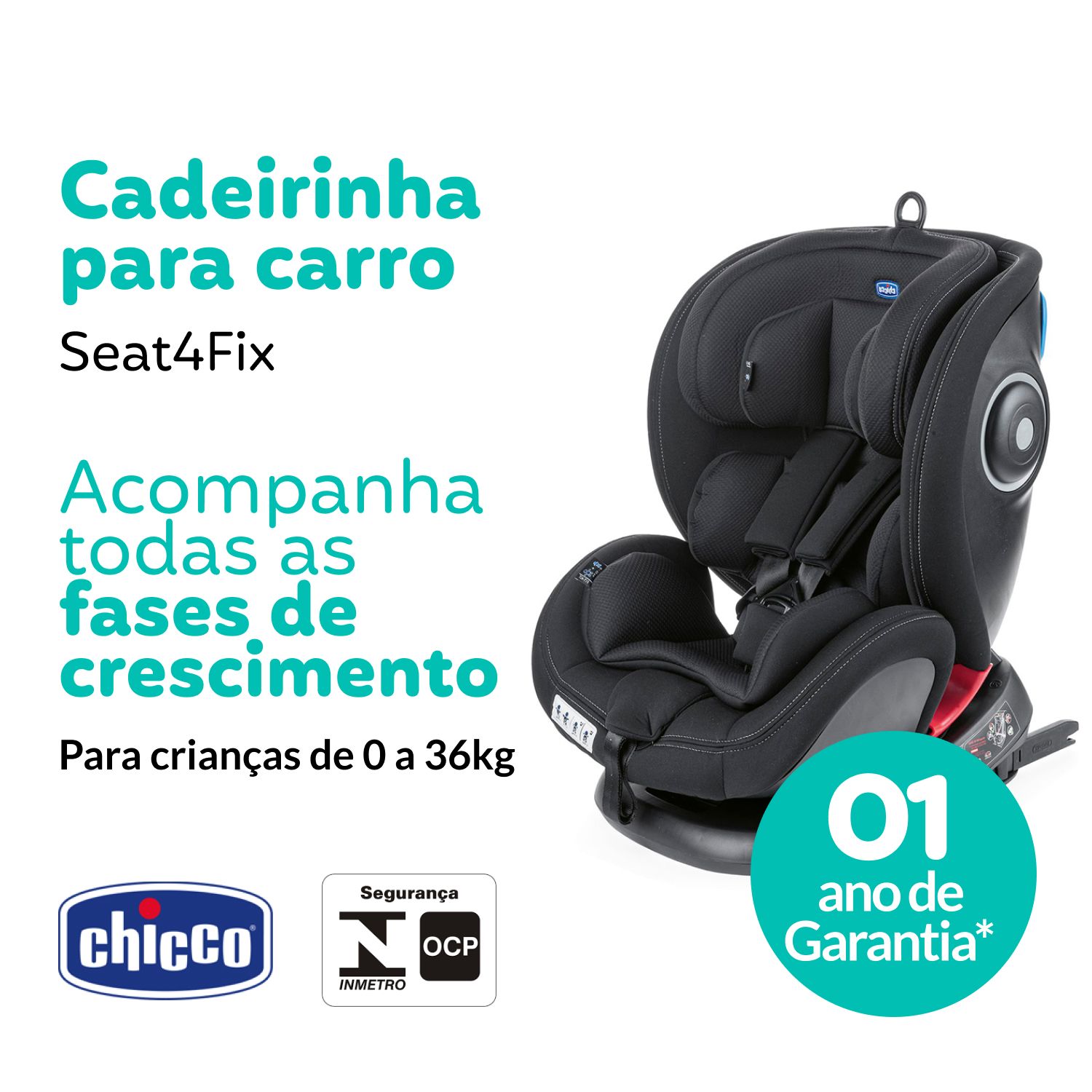 Cadeirinha de Carro Seat4Fix Black