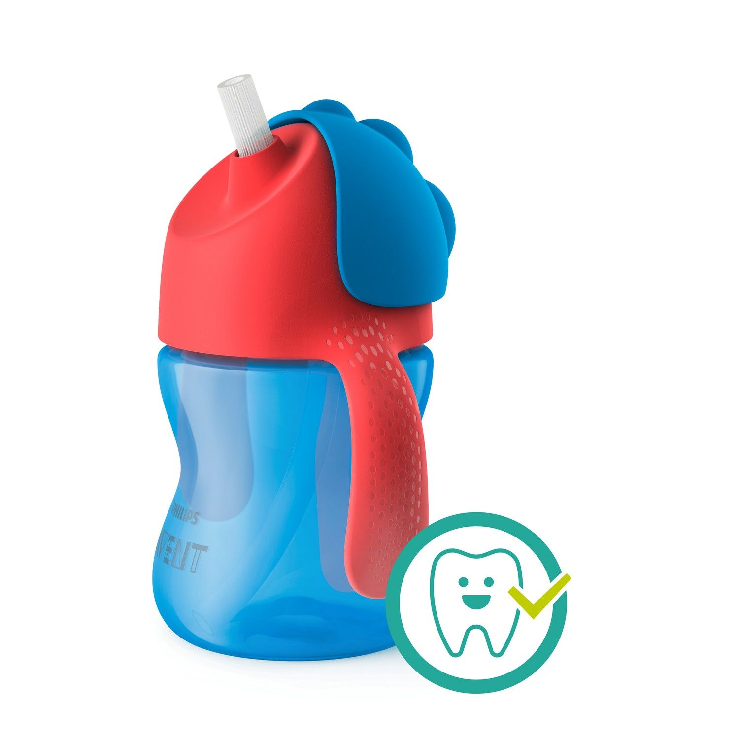 Copo Dinossauro Azul e Vermelho 200ml