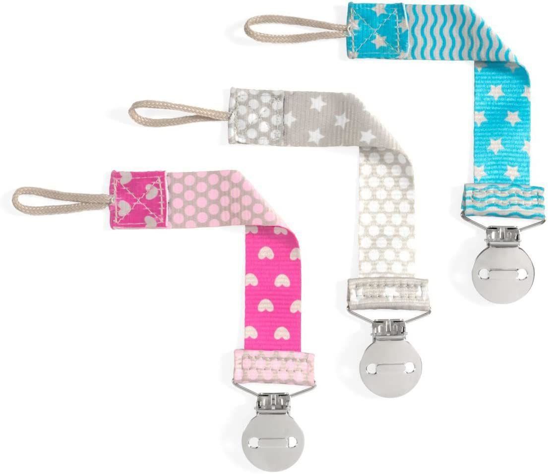 Prendedor de Chupeta Fashion Clip Boy Azul