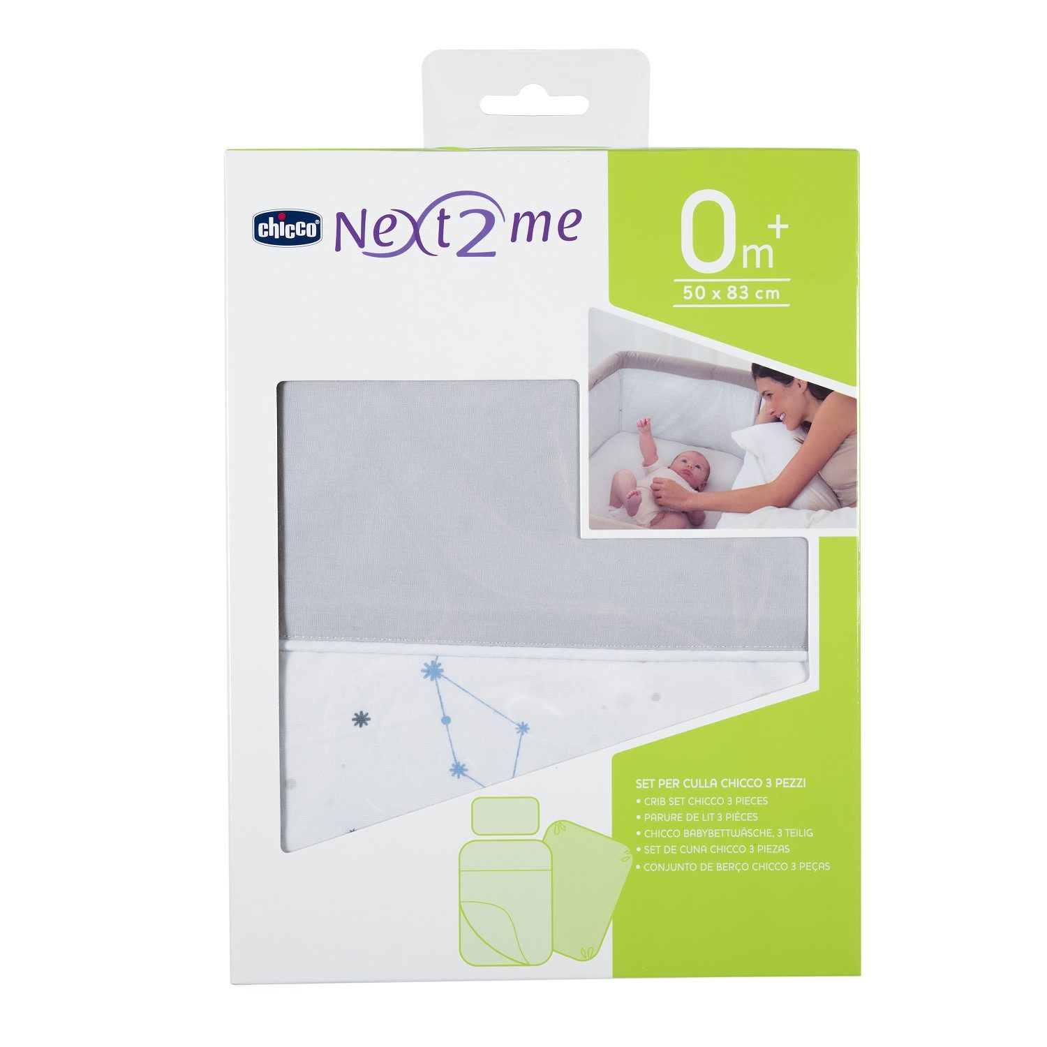 Jogo de Lençol Berço Portátil Next2Me Zodiac 3 Peças