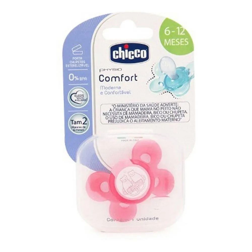 Chupeta Comfort Azul Sil Tam 2 (6-12M)