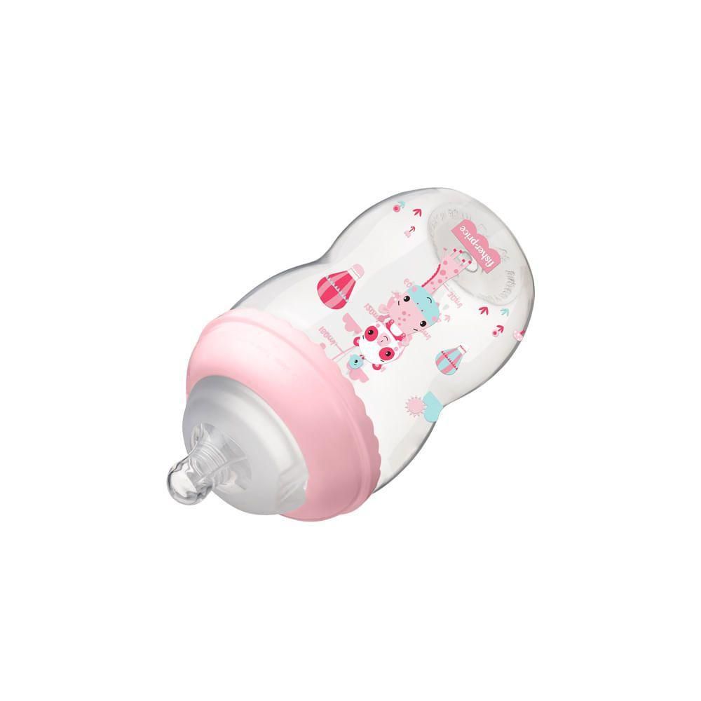 Mamadeira First Moments Rosa Algodão Doce 270ml (2M+)