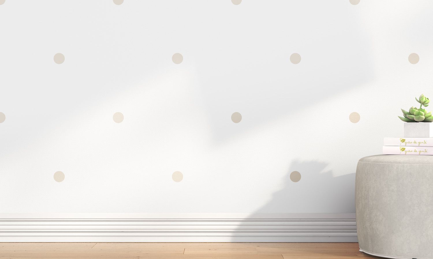 Papel de Parede Poá Azul 3m